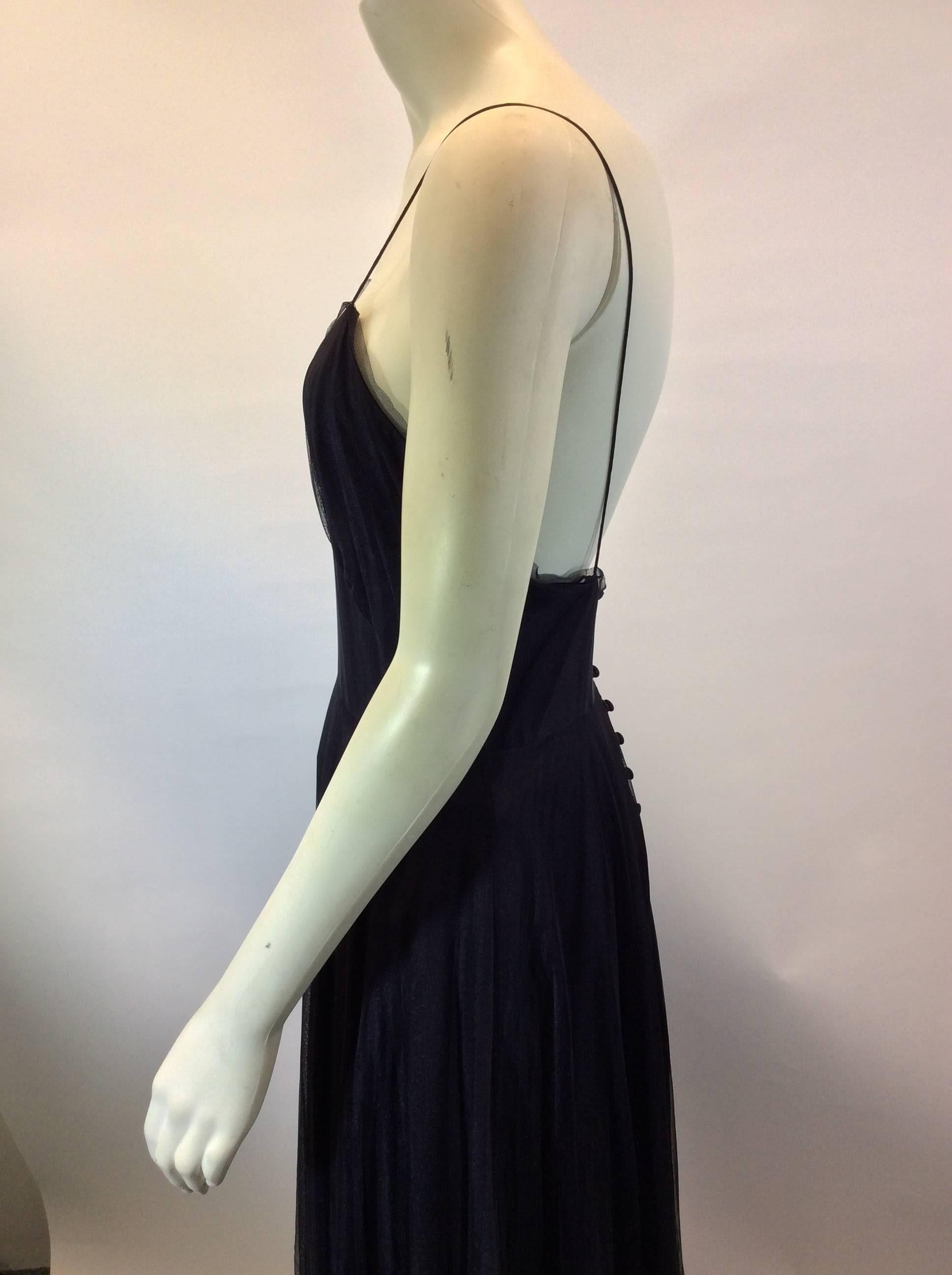 Women's Chloe Black Tulle Evening Dress For Sale