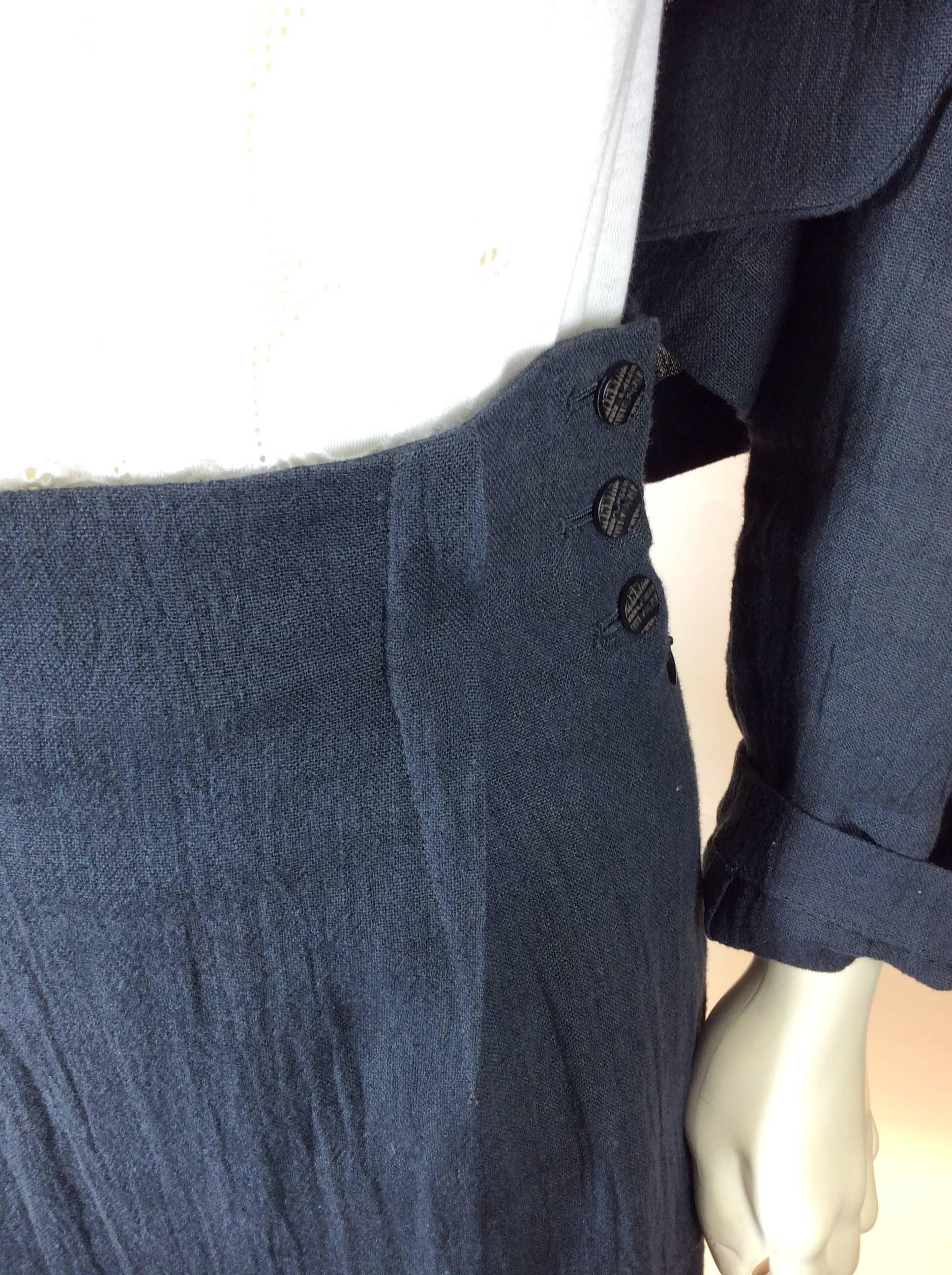Matsuda Grey Linen Jacket and Long Skirt Set For Sale 3