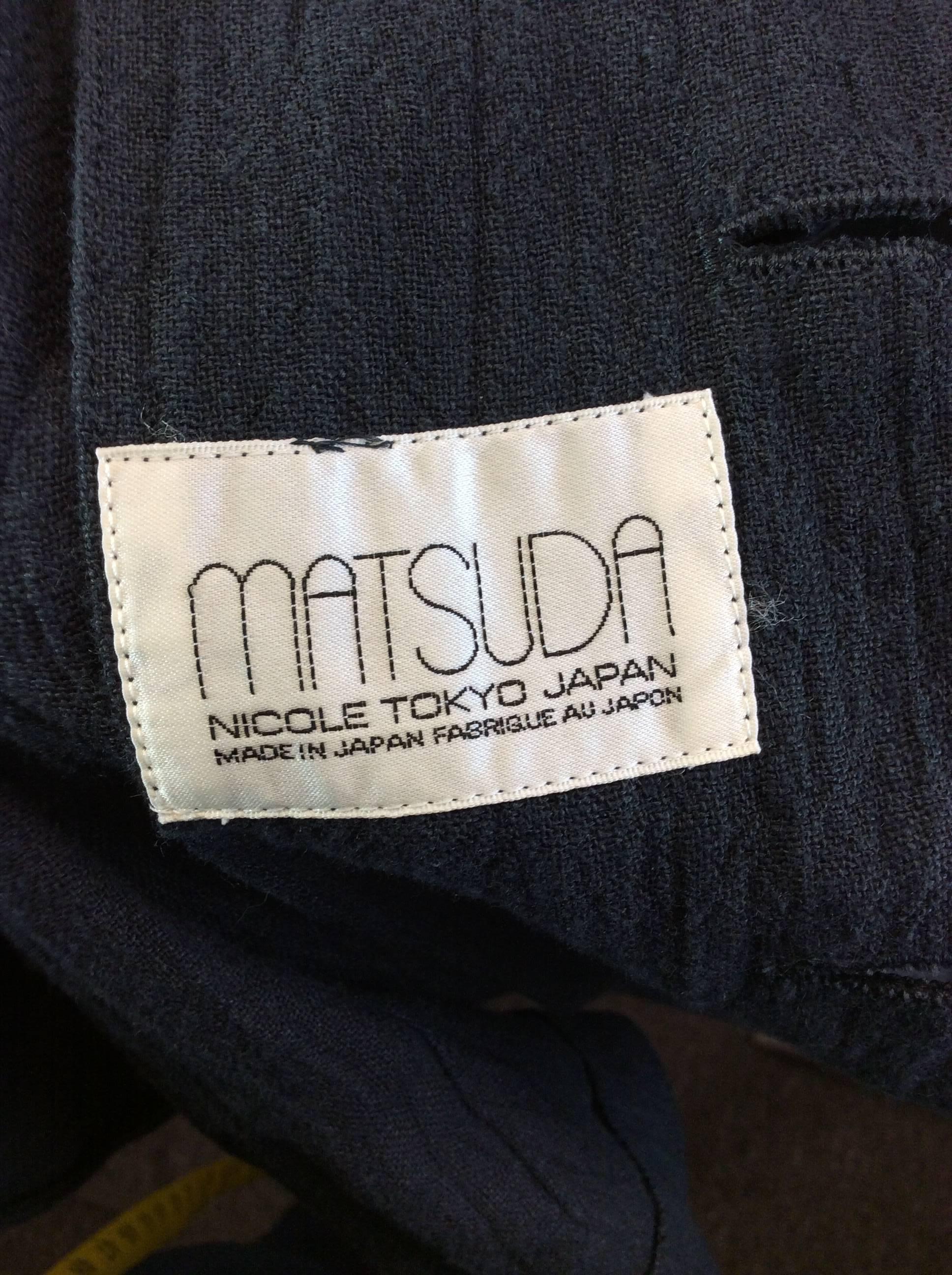 Matsuda Grey Linen Jacket and Long Skirt Set For Sale 4