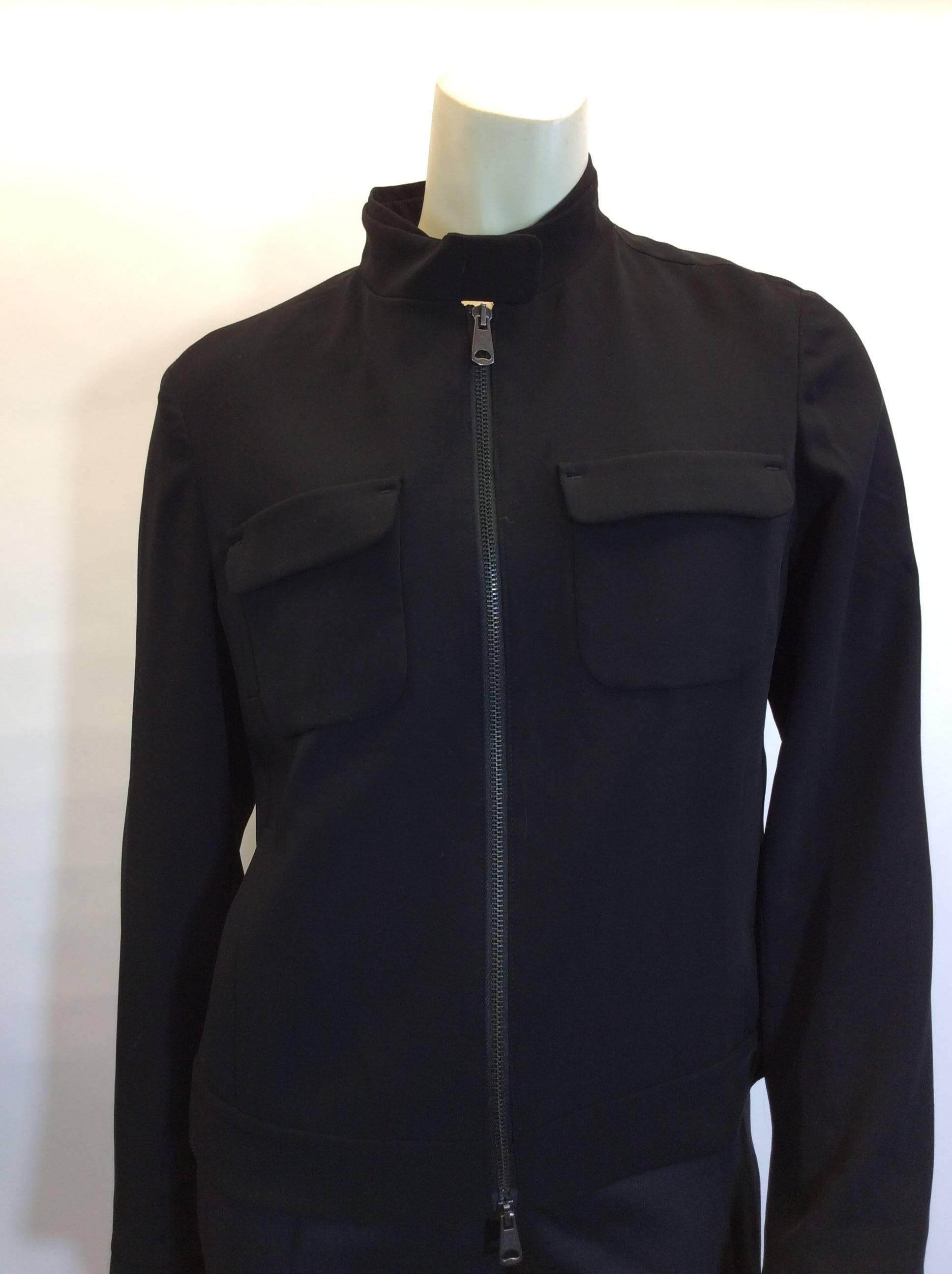 MaxMara Weekend Black Casual Moto Jacket In New Condition For Sale In Narberth, PA