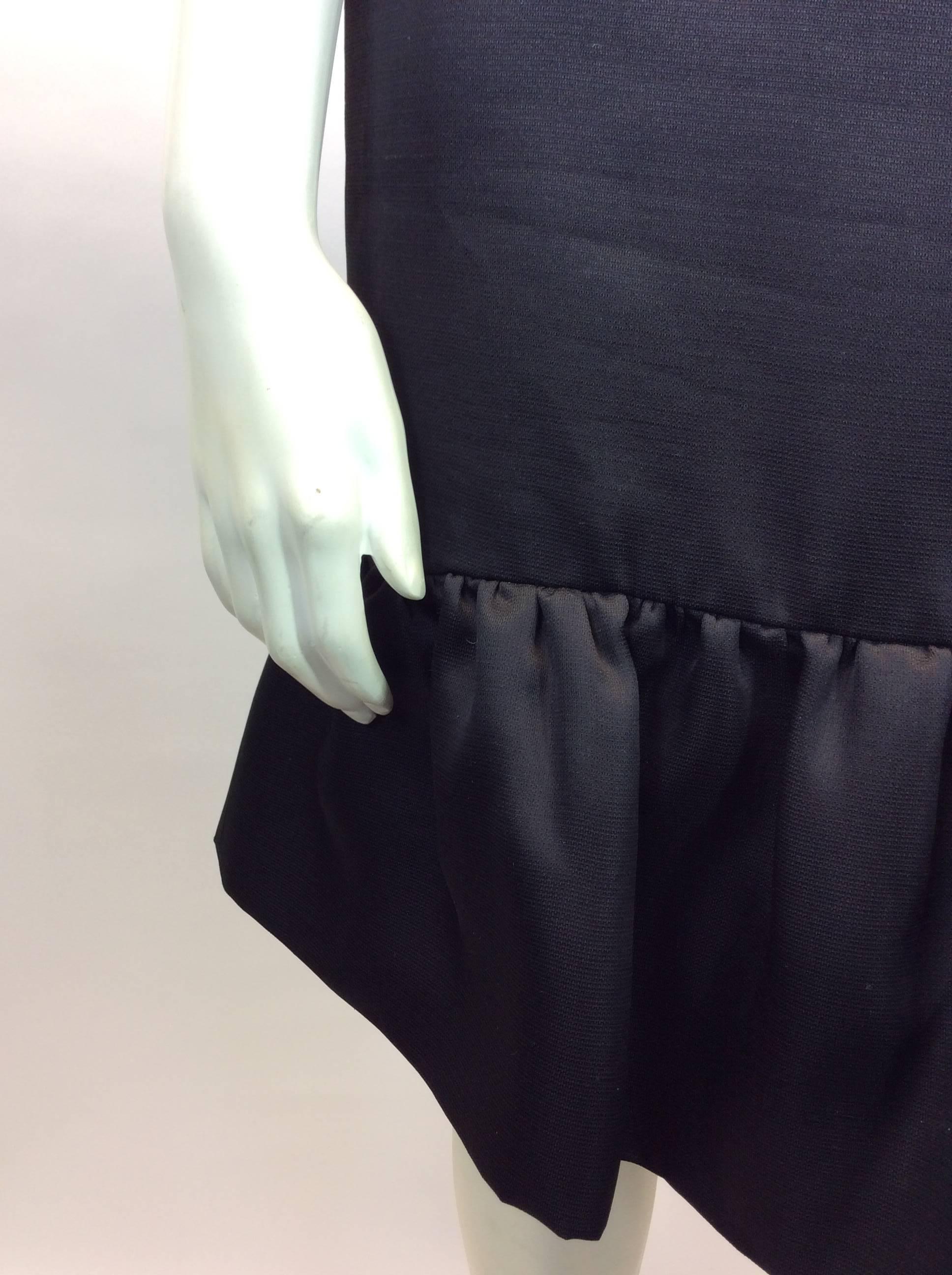 Balenciaga Black Flounce Sleeveless Dress For Sale 2