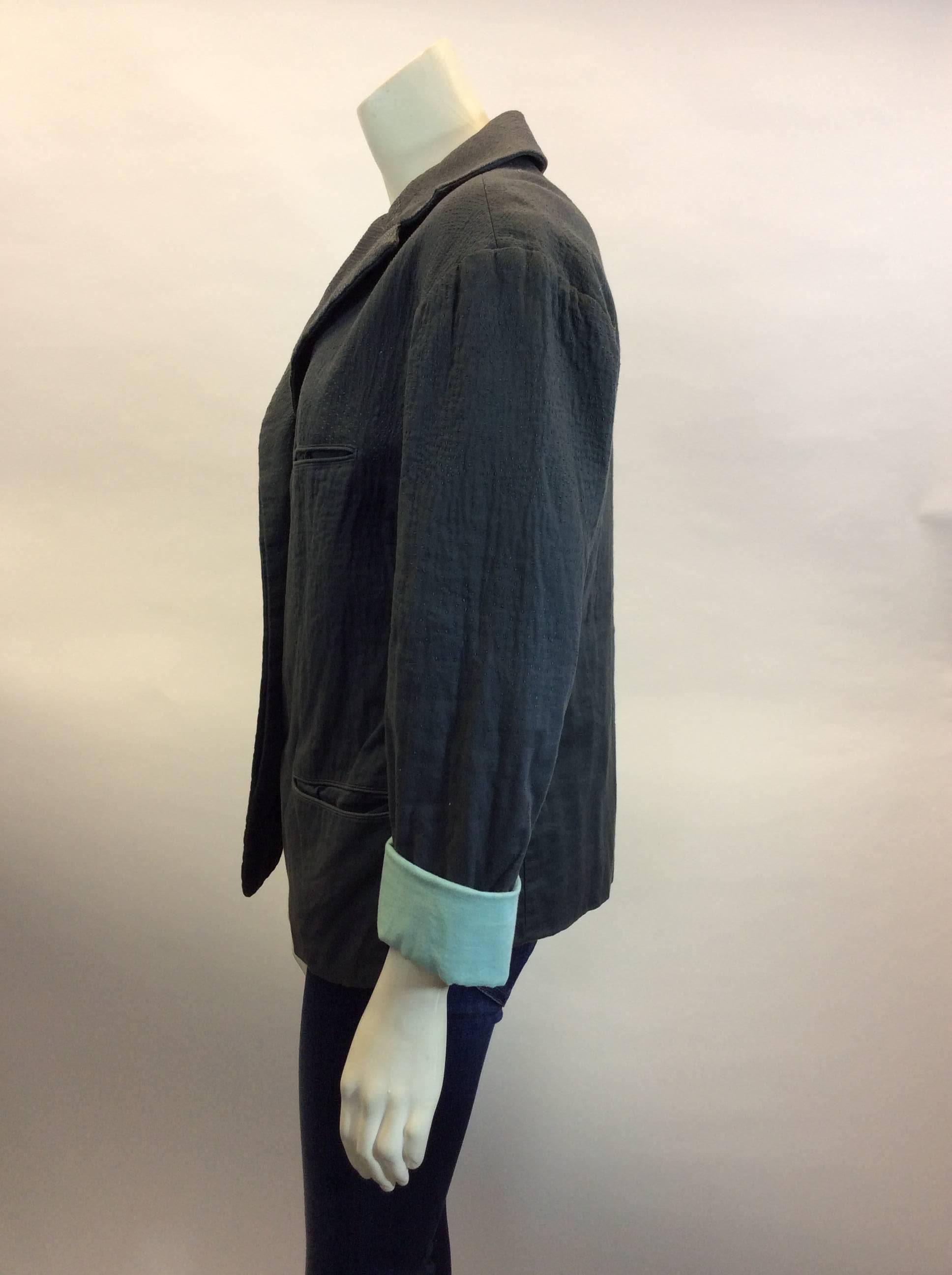 Women's Issey Miyake Grey & Mint Jacket For Sale