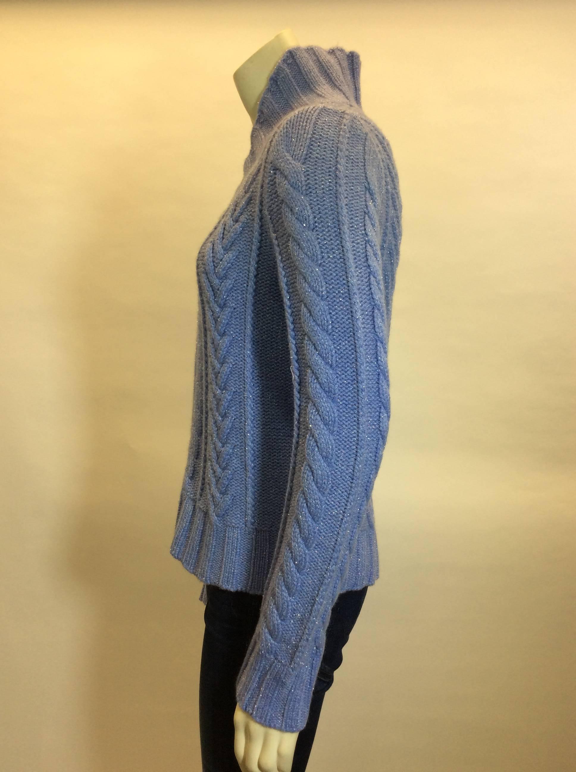 periwinkle cashmere sweater