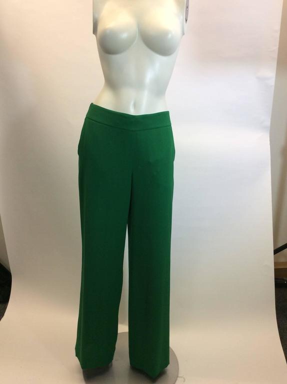 emerald green pant suit women's