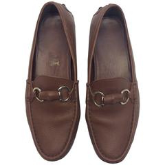 Gucci Brown Leather Driving Loafers 3