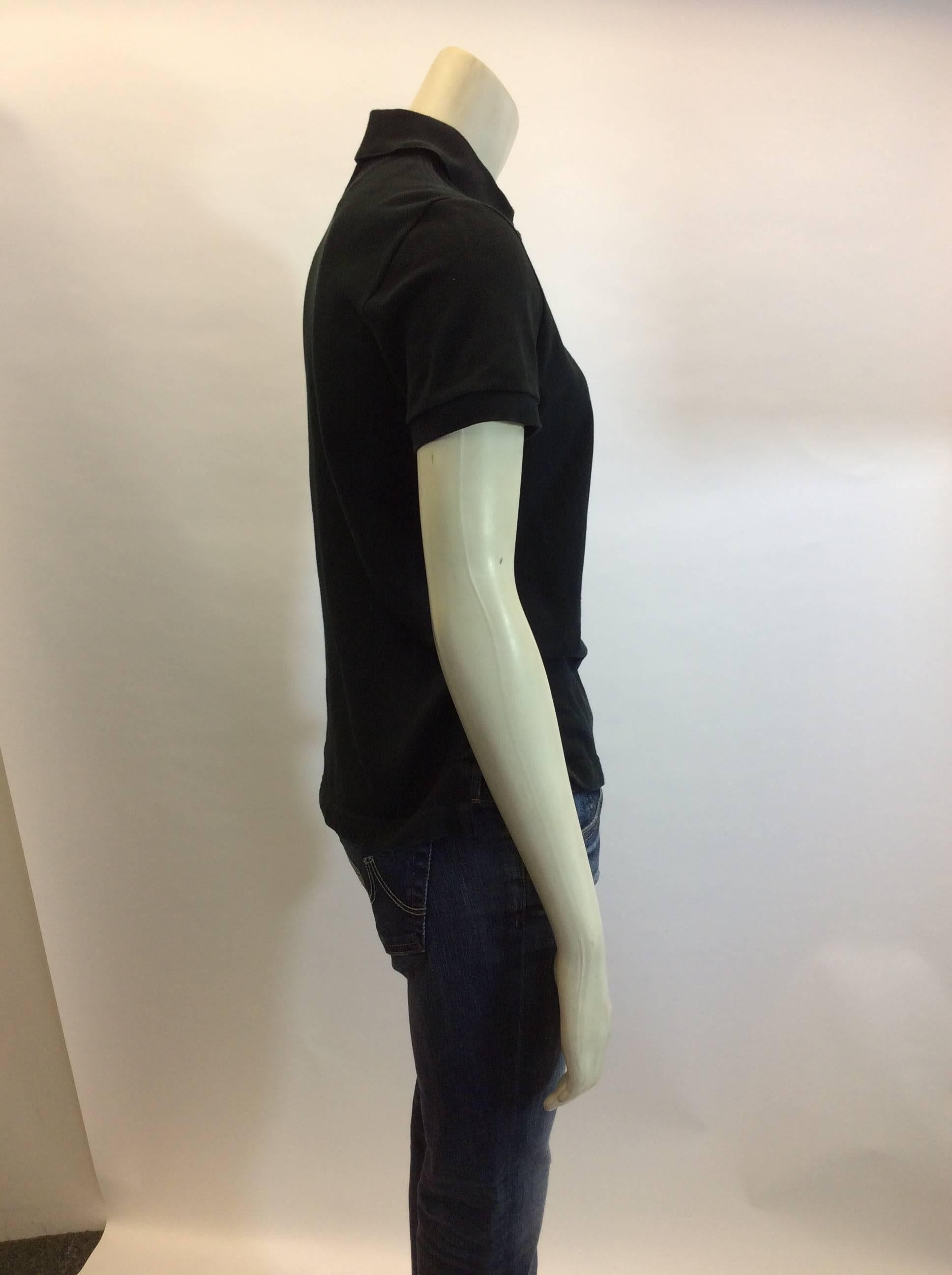 Hermes Black Cotton Polo
100% cotton
Made in Italy 
$108
Short sleeve