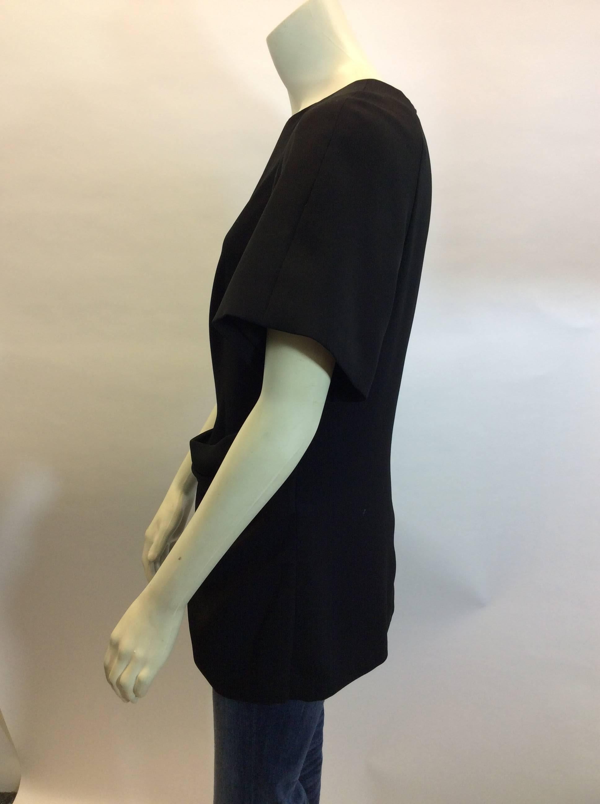 Alexander Wang Black Detailed Waist Blouse In Excellent Condition For Sale In Narberth, PA