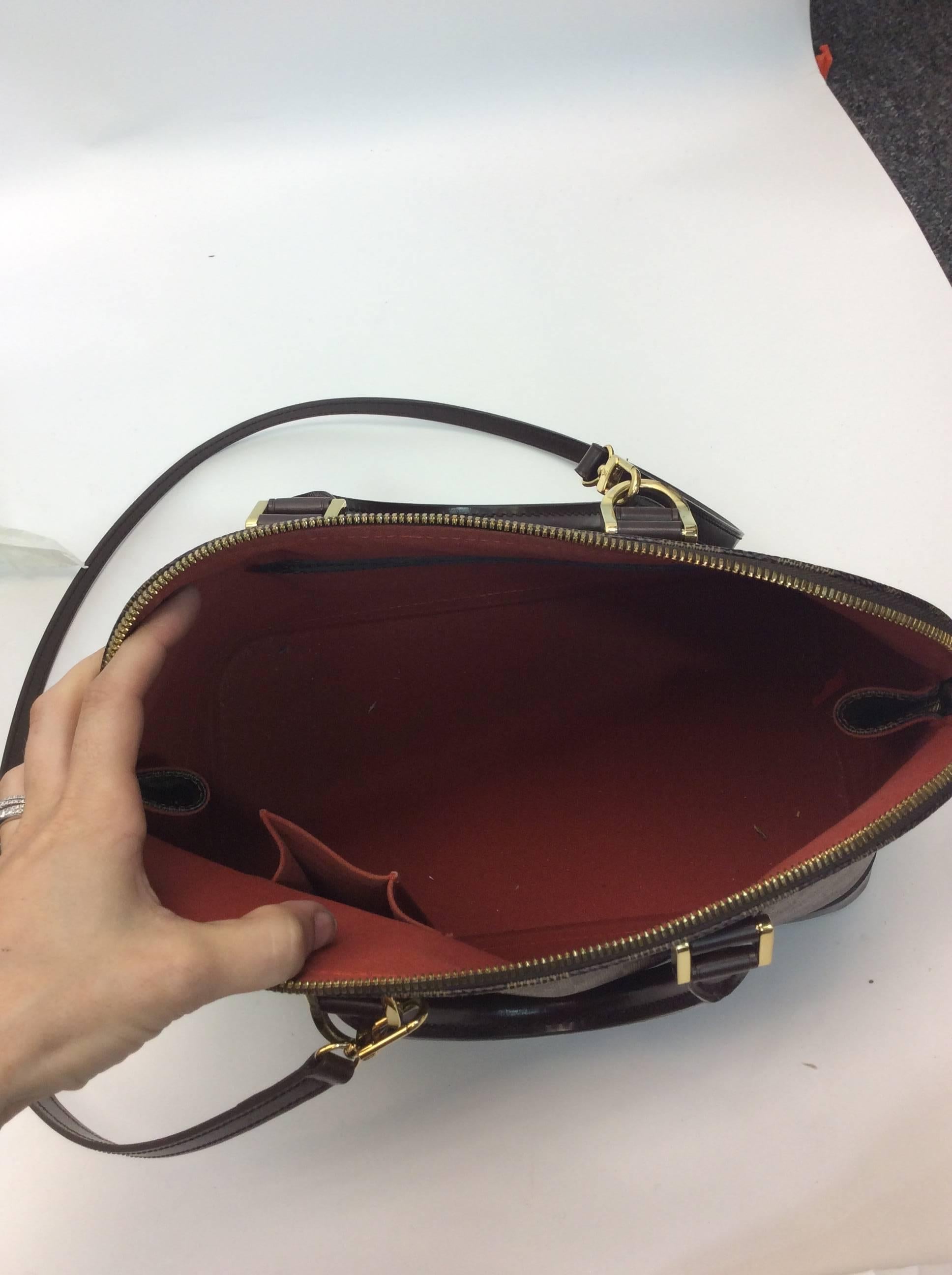 Women's Louis Vuitton Alma Damier Extra Long Crossbody Strap Handbag For Sale