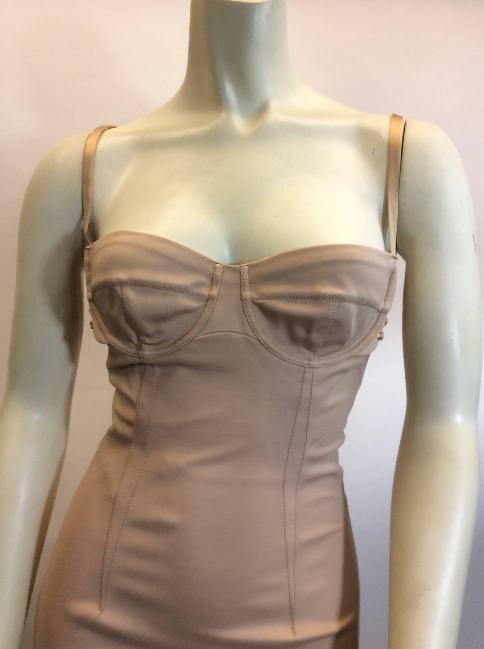 Dolce & Gabbana NWT Bustier Dress 
Size 42 
Lined with 63% spandex 
Exterior is 73% rayon
Made in Italy
$499