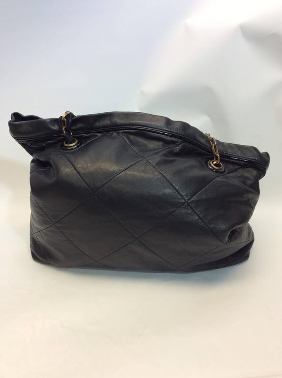 Lanvin Quilted Leather Large Chain Link Purse For Sale at 1stDibs