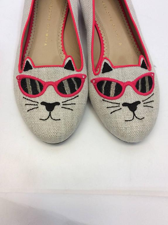 pink canvas flats