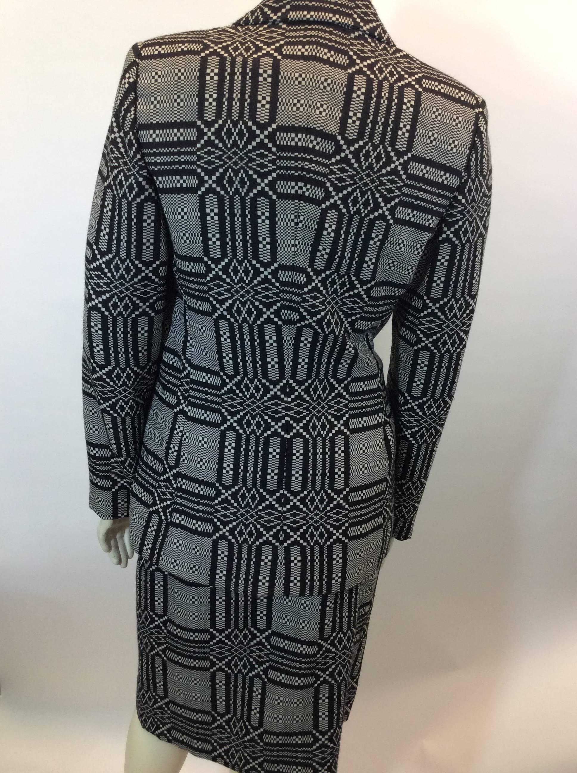 Women's Bill Blass Printed Skirt Suit For Sale
