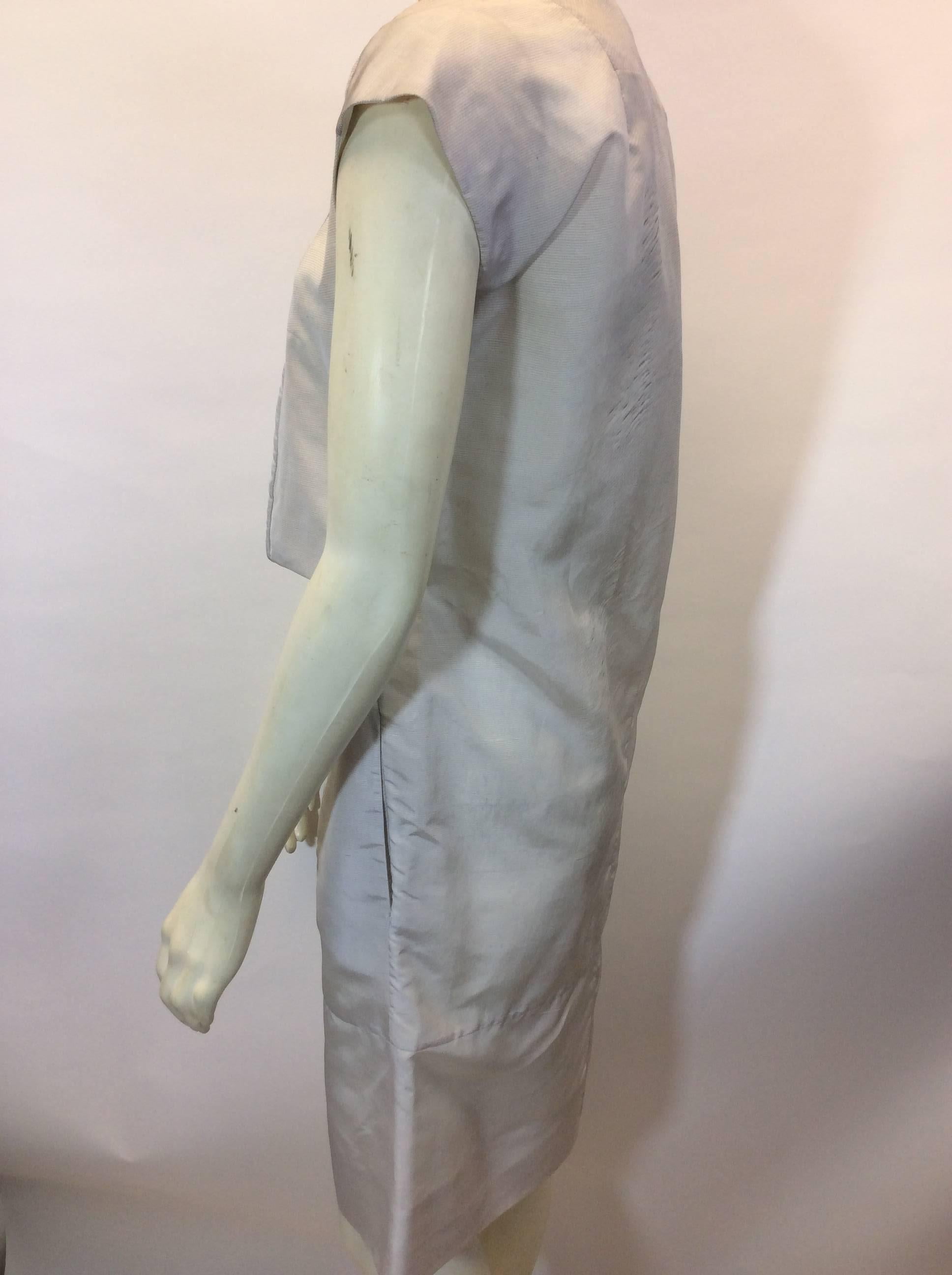 Gray Marni Grey Pleated Waist Dress For Sale