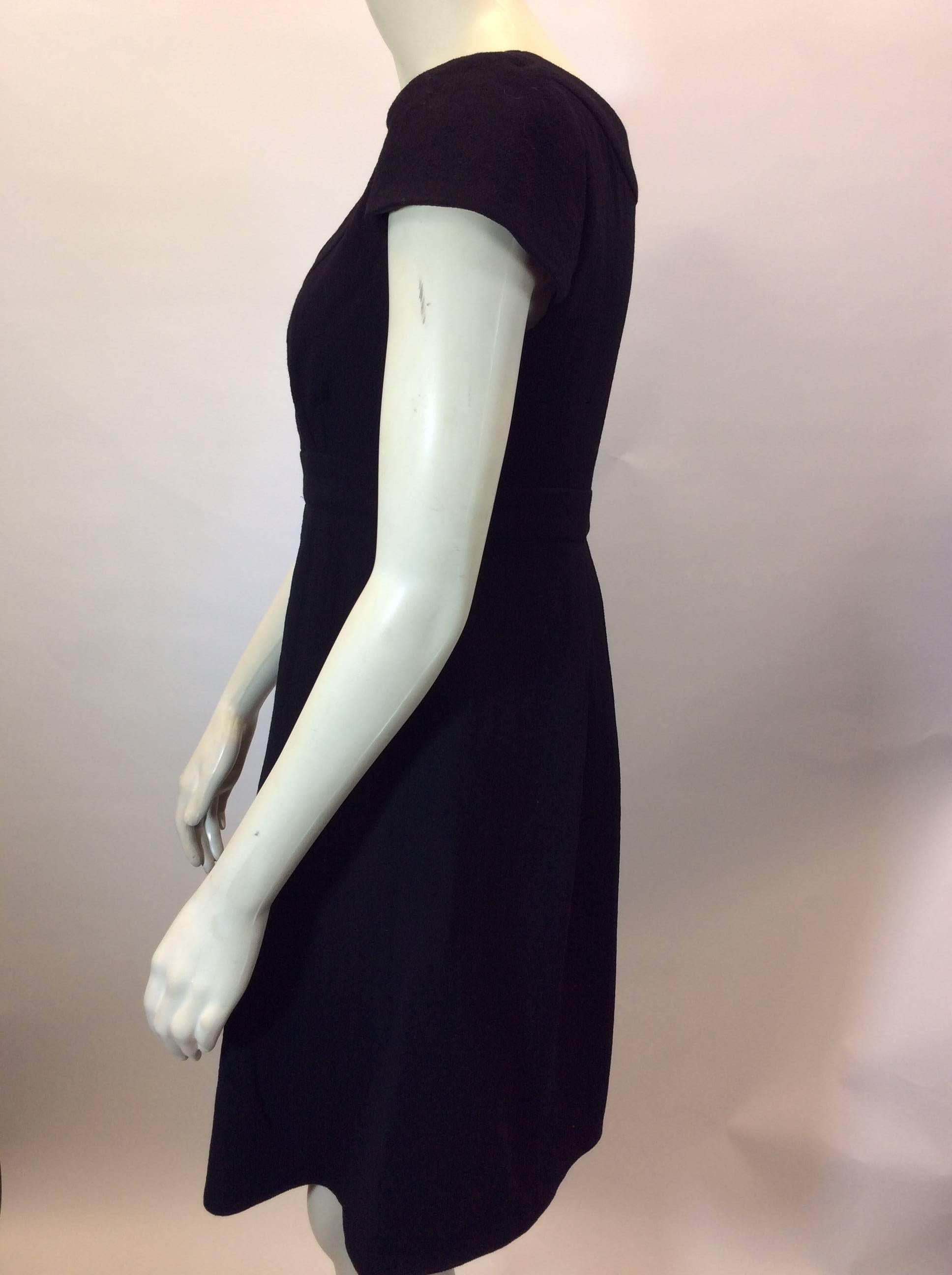 Armani Black Pleated Cocktail Dress In Excellent Condition For Sale In Narberth, PA