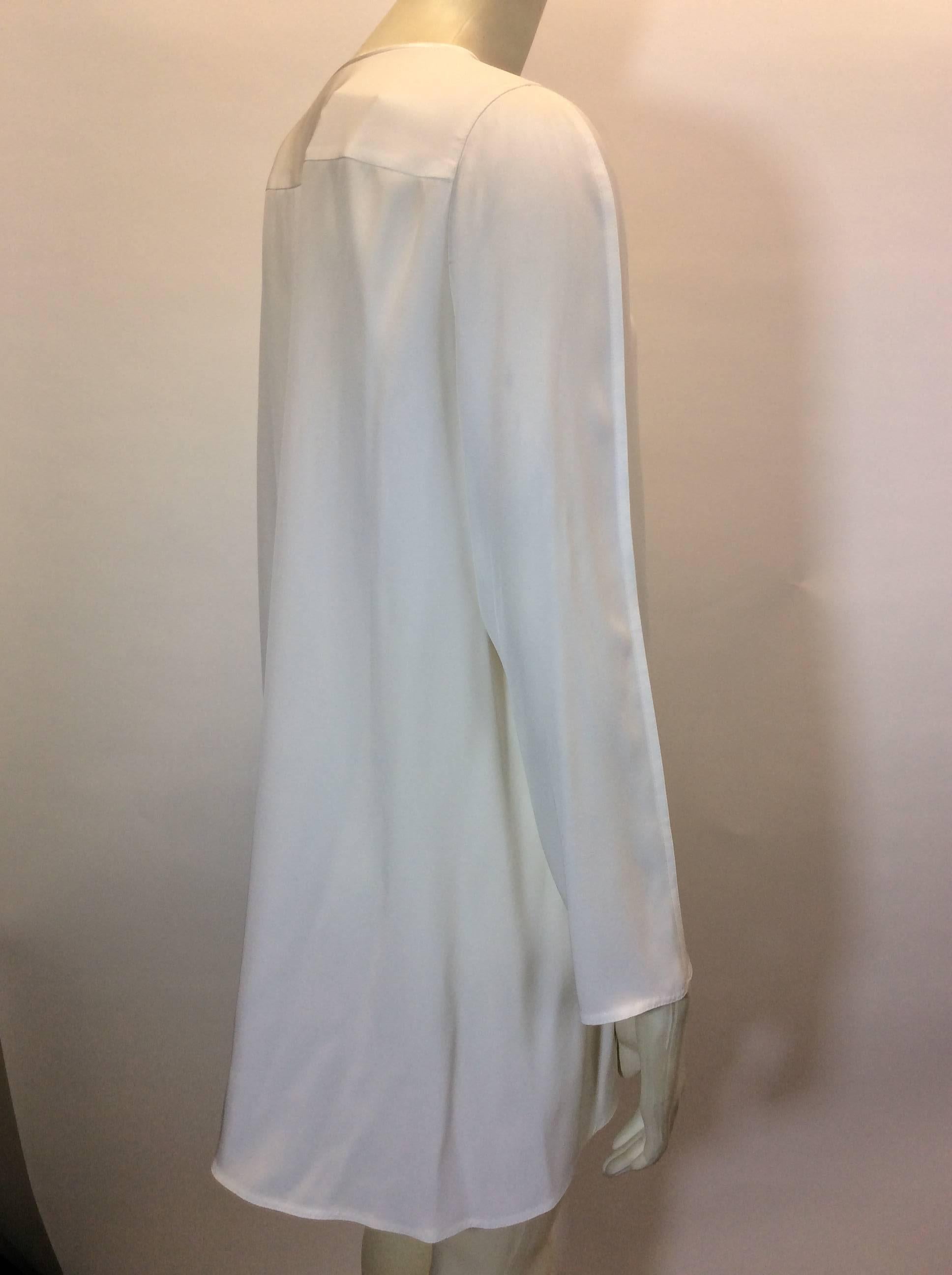 lafayette 148 white blouse