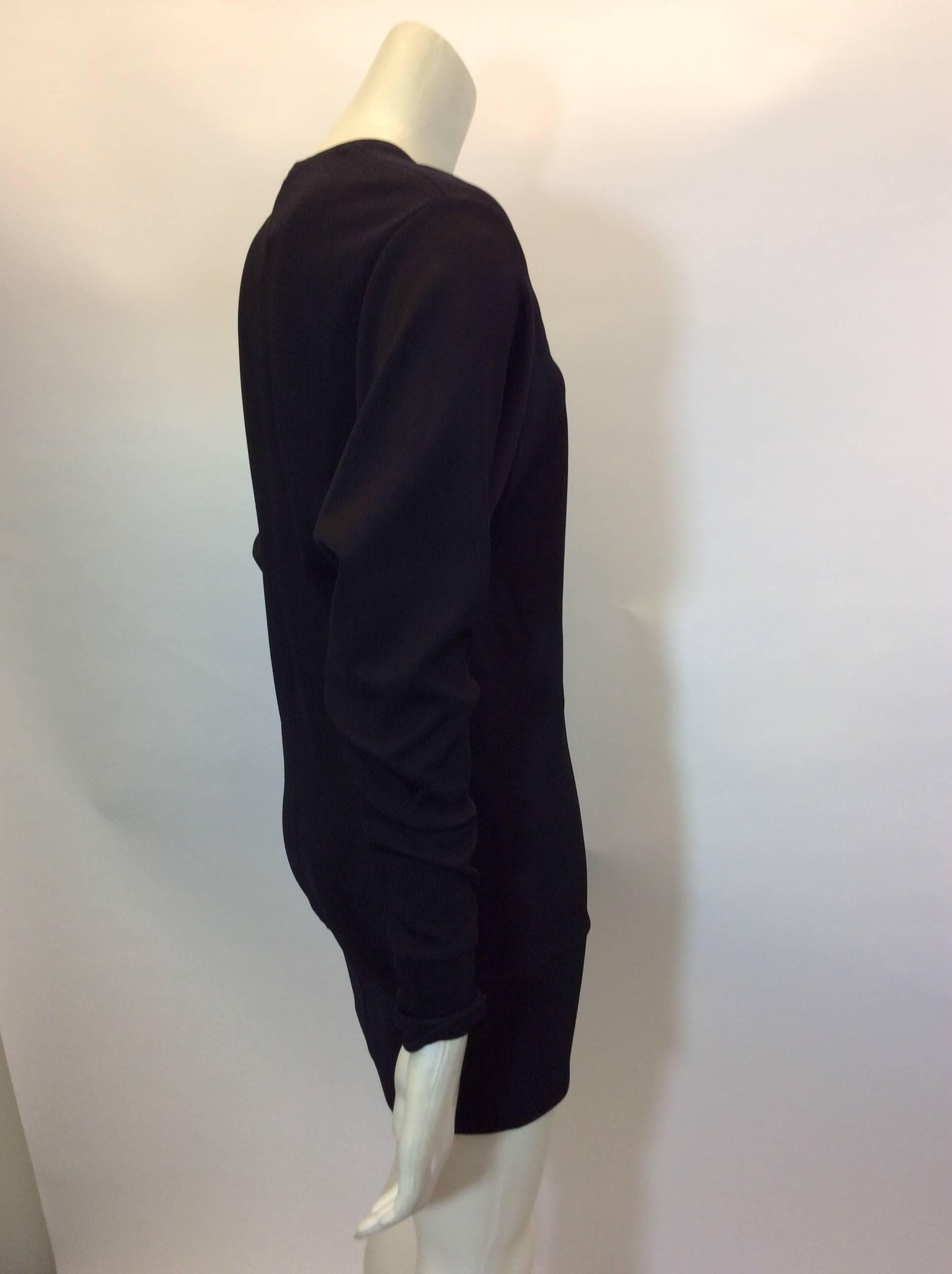 Women's Helmut Lang Black Long Sleeve NWT Dress For Sale