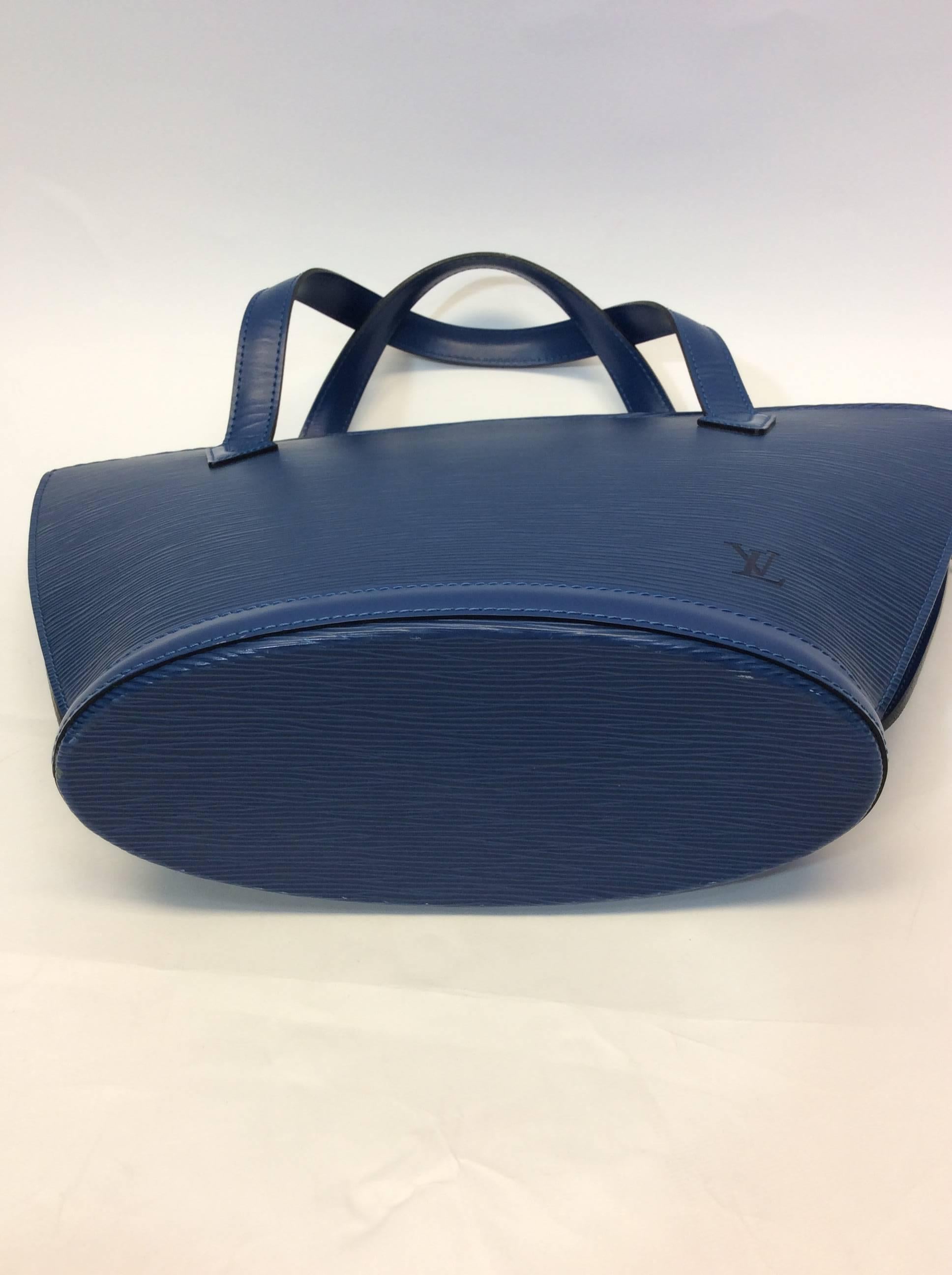 Women's Louis Vuitton Blue Epi St. Jacques PM Bag For Sale