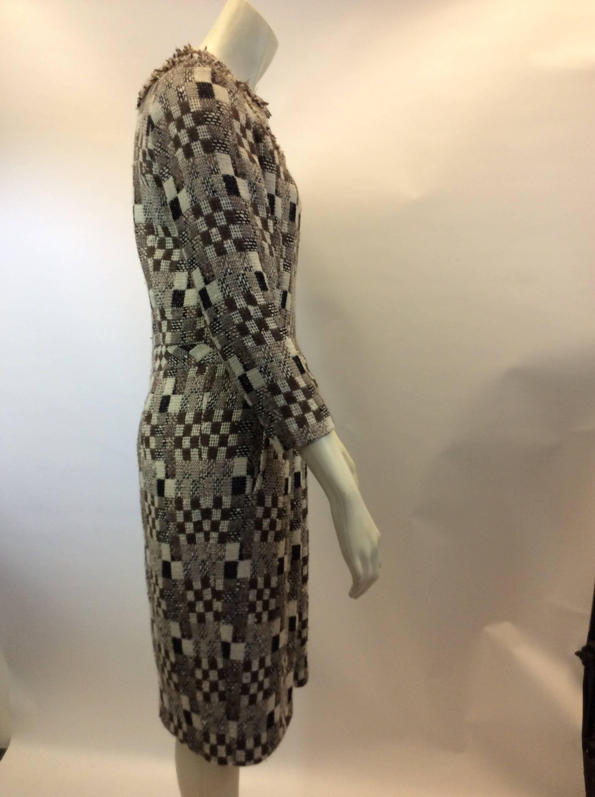 Women's Oscar De La Renta Wool Dress For Sale