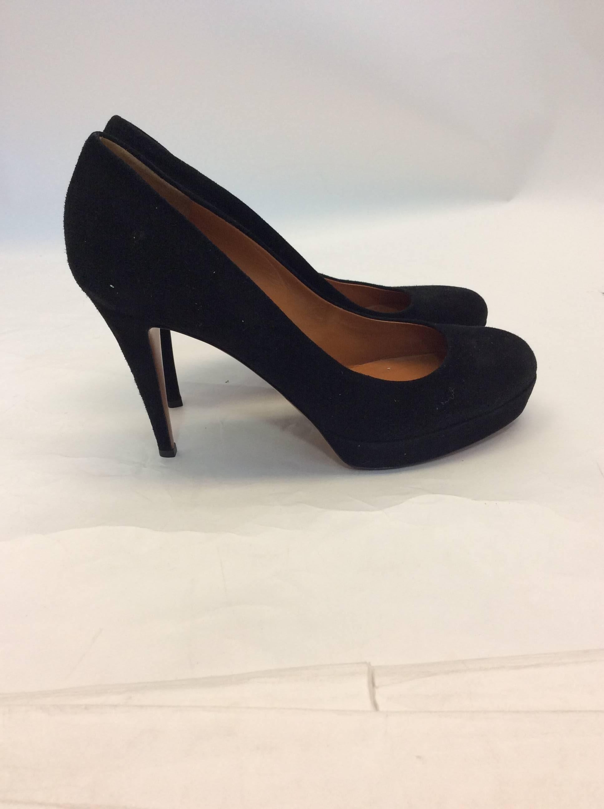 Women's Gucci Black Suede Pumps For Sale