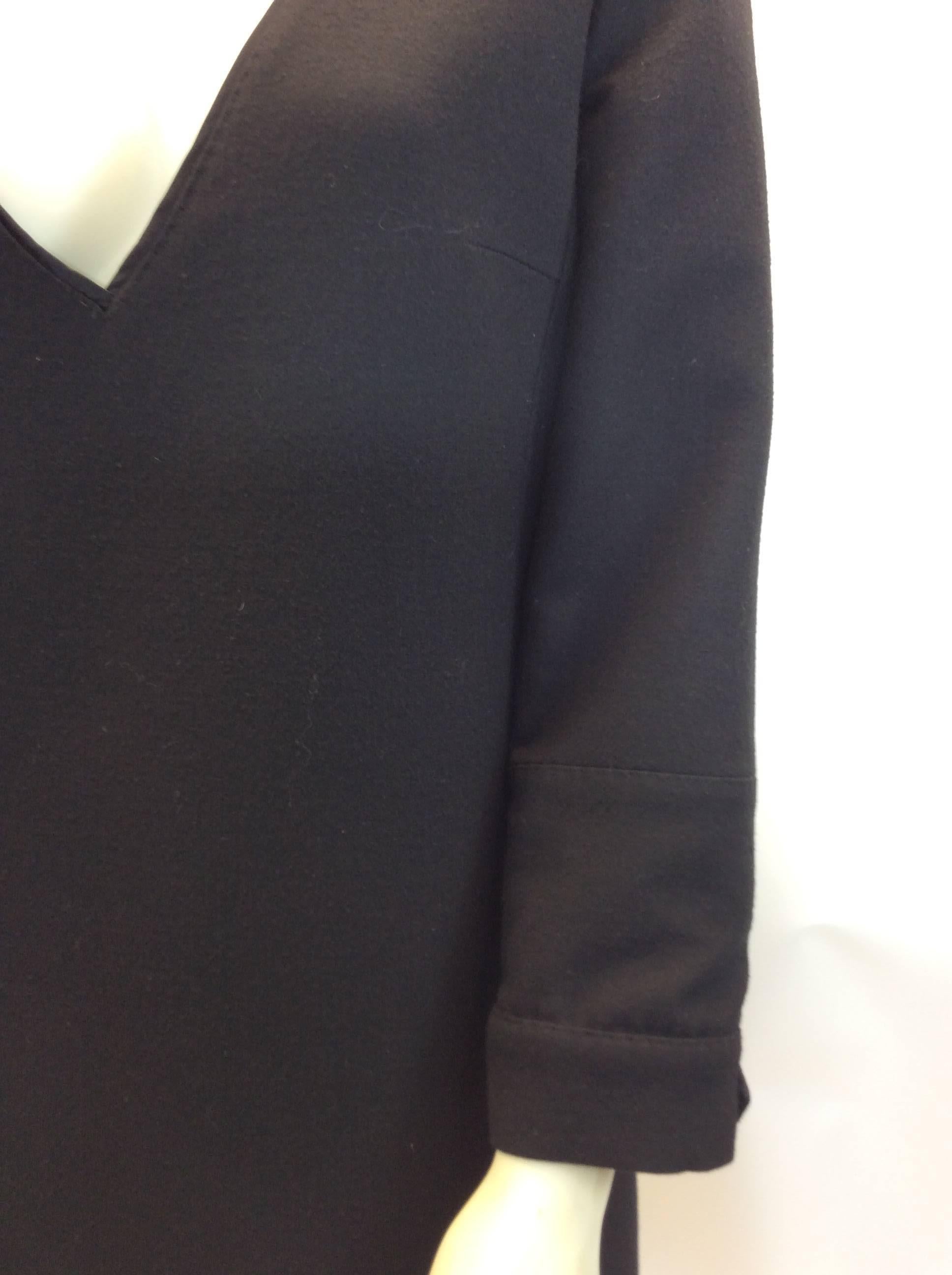 Costume National Black Wool Dress In Excellent Condition For Sale In Narberth, PA