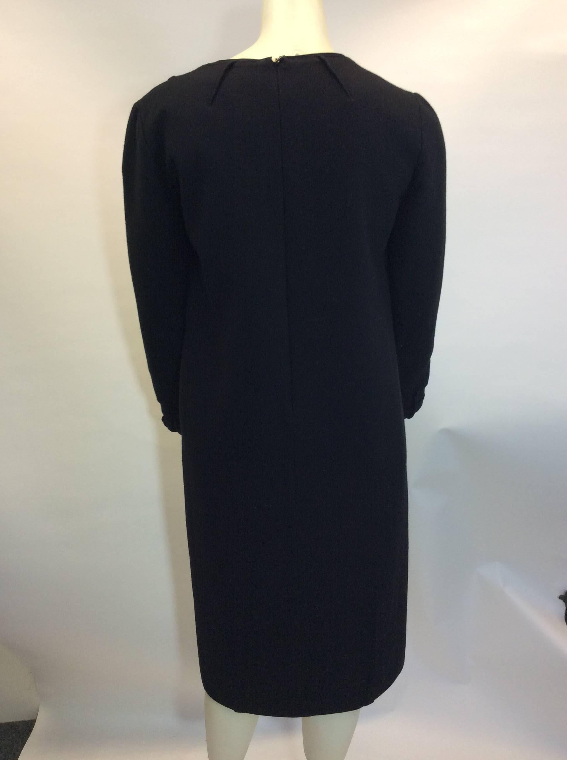 Costume National Black Wool Dress For Sale 1