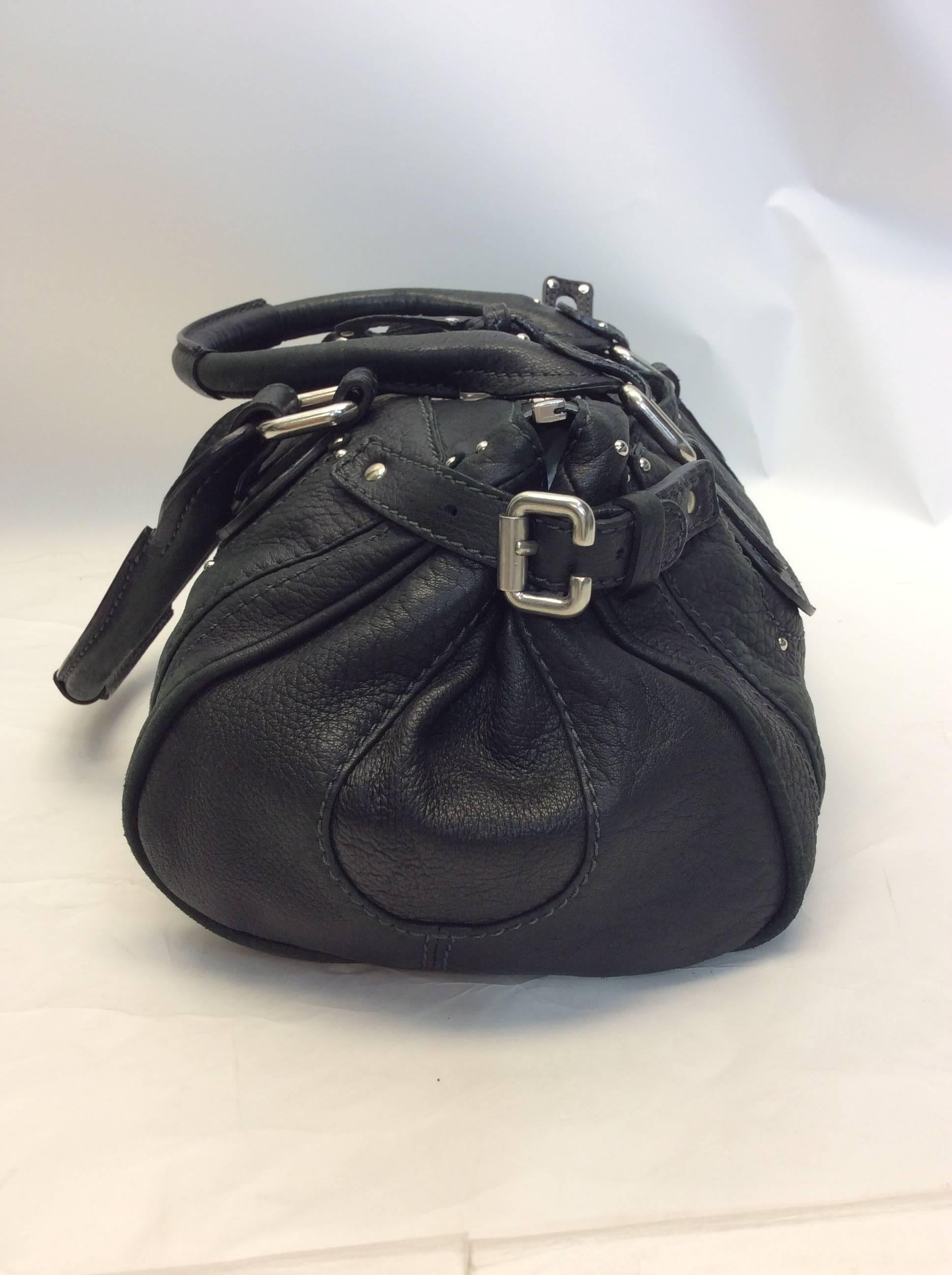 Women's or Men's Chloe Black Leather Shoulder Bag For Sale