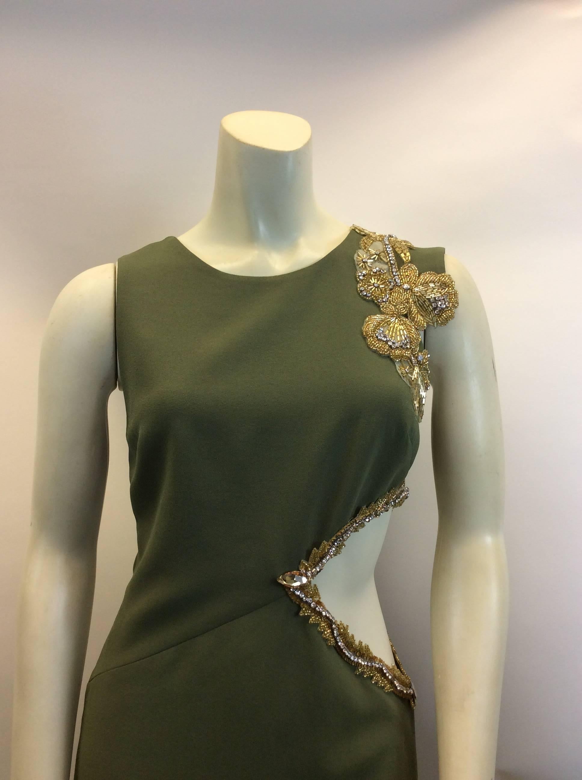 Max azria Olive Sequin Cut Out Dress
Size xxs
Made in China
$165
100% polyester exterior, 100% silk interior lining
