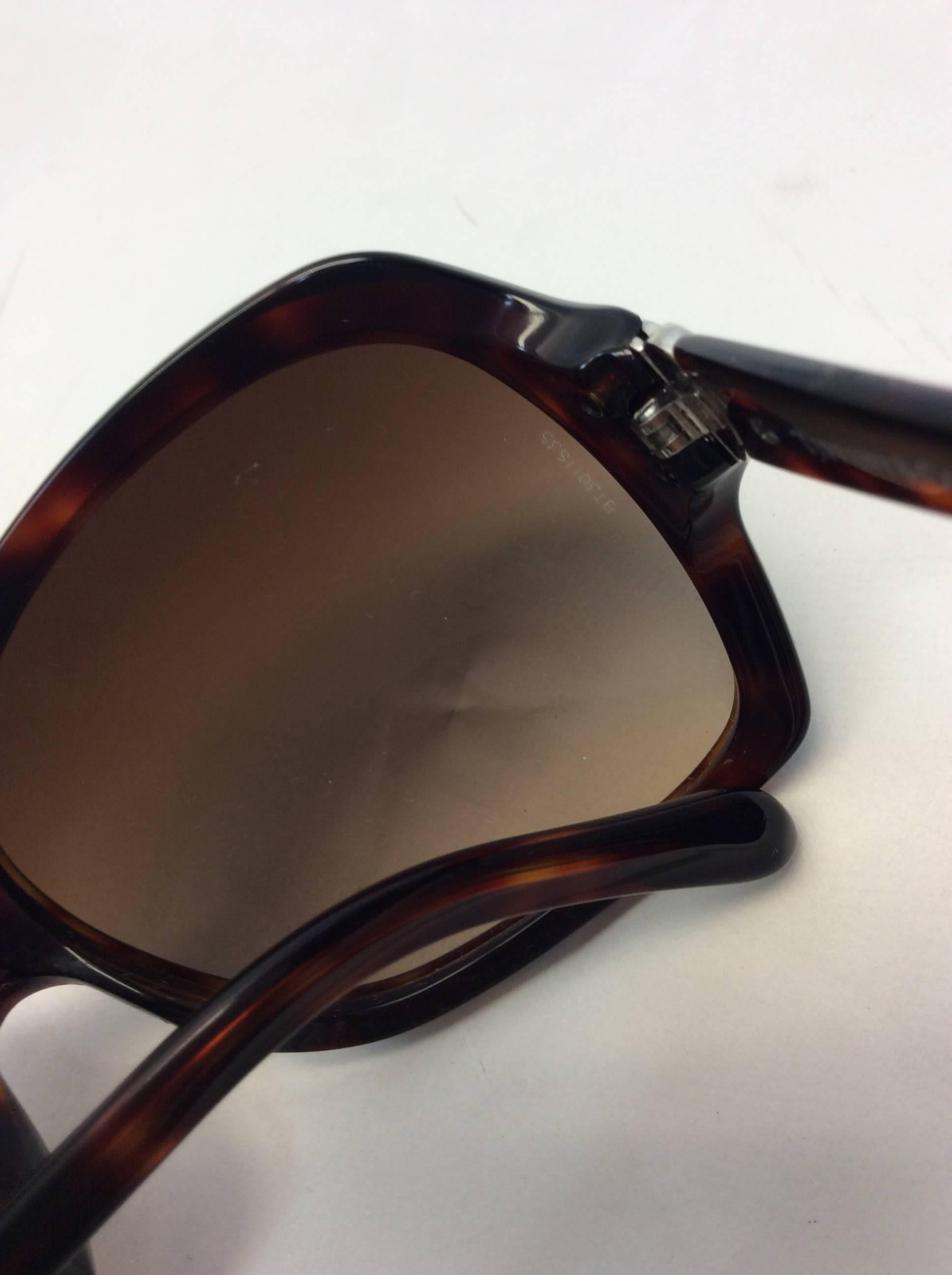 Blue Tiffany & Co Brown Tortoise Sunglasses For Sale