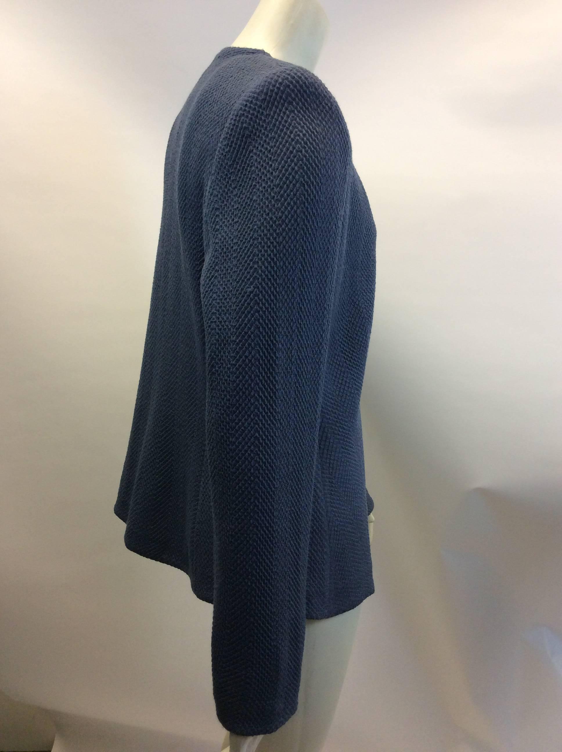 Armani Blue Bow Jacket In Excellent Condition For Sale In Narberth, PA