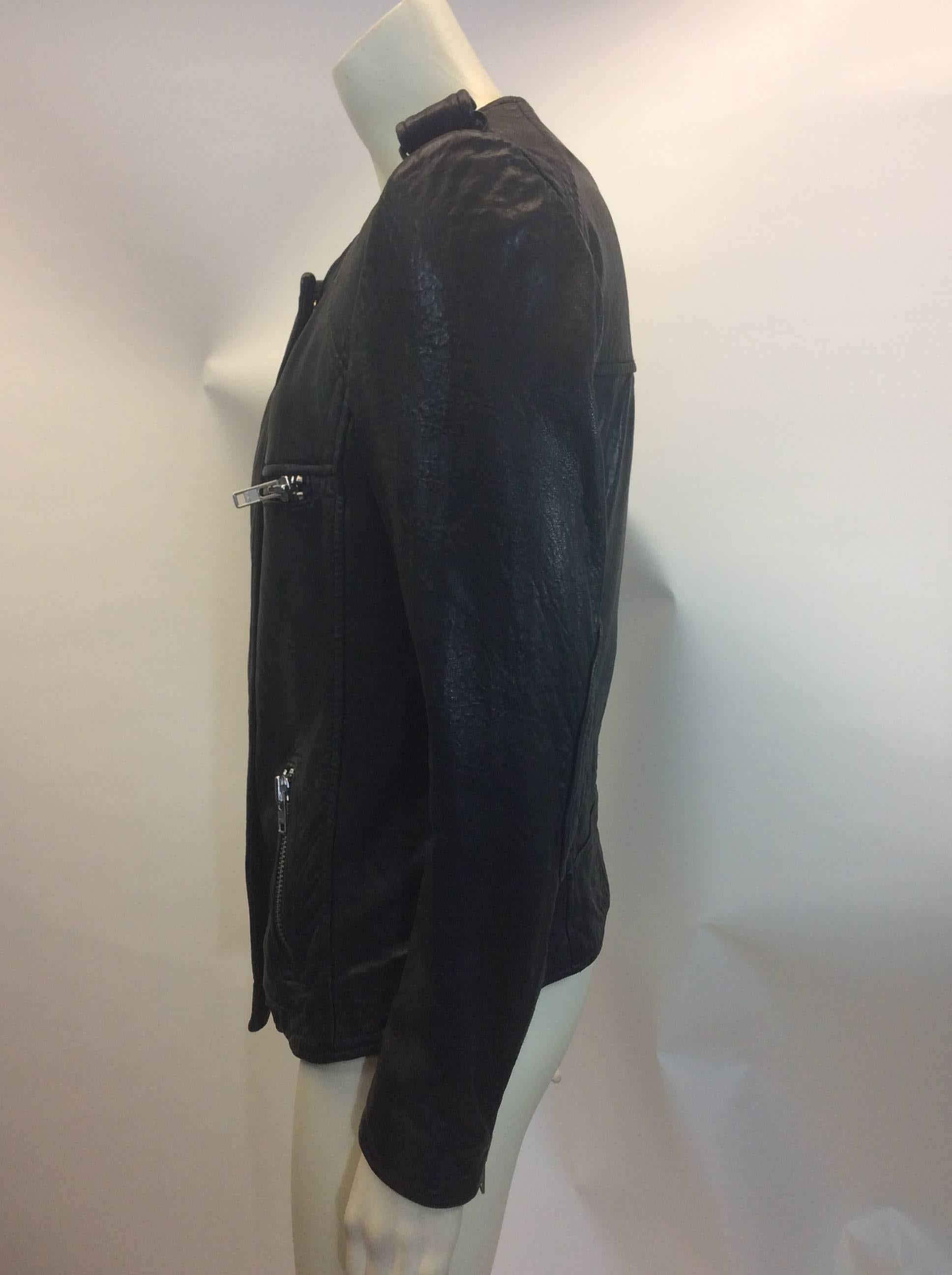 Isabel Marant Leather Moto Jacket  In Excellent Condition For Sale In Narberth, PA