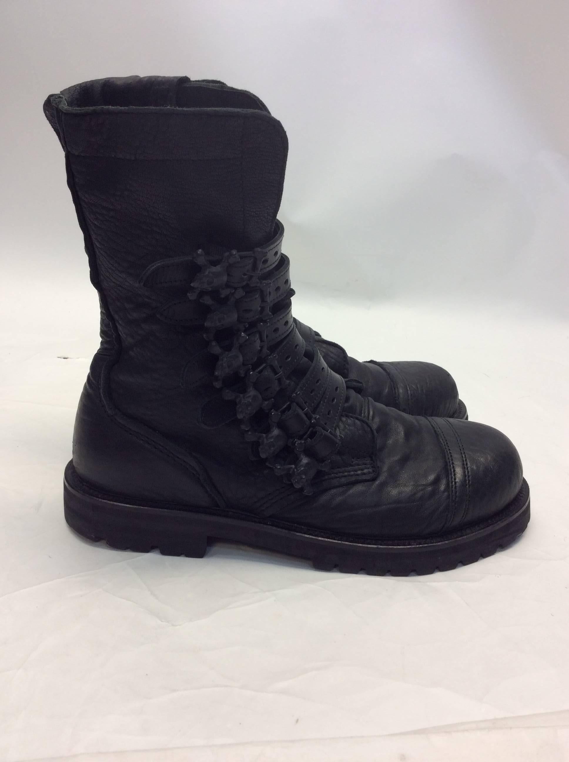 Alexander Wang Mens Combat Skull Boot In Good Condition For Sale In Narberth, PA