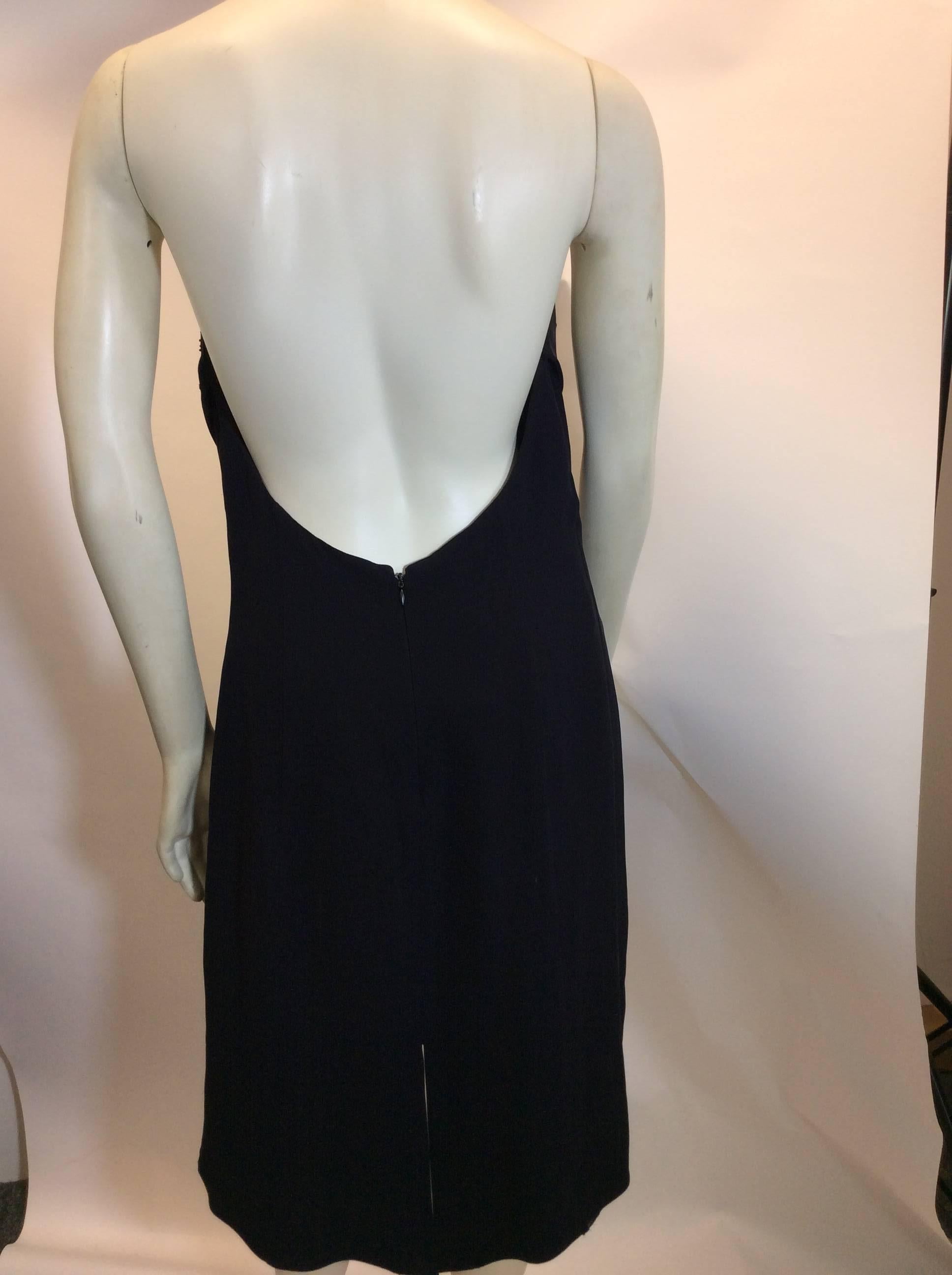 Armani Collezioni NWT Beaded Halter Dress In New Condition For Sale In Narberth, PA