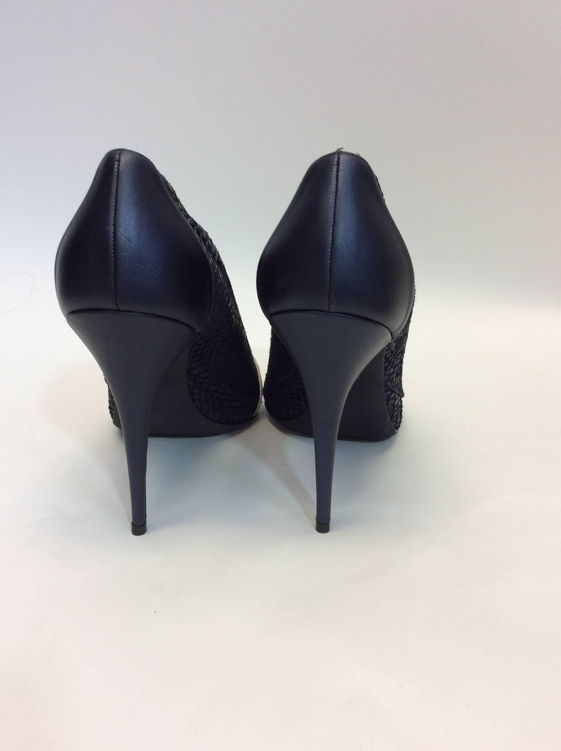 Black Narciso Rodriguez  Navy Bootie For Sale