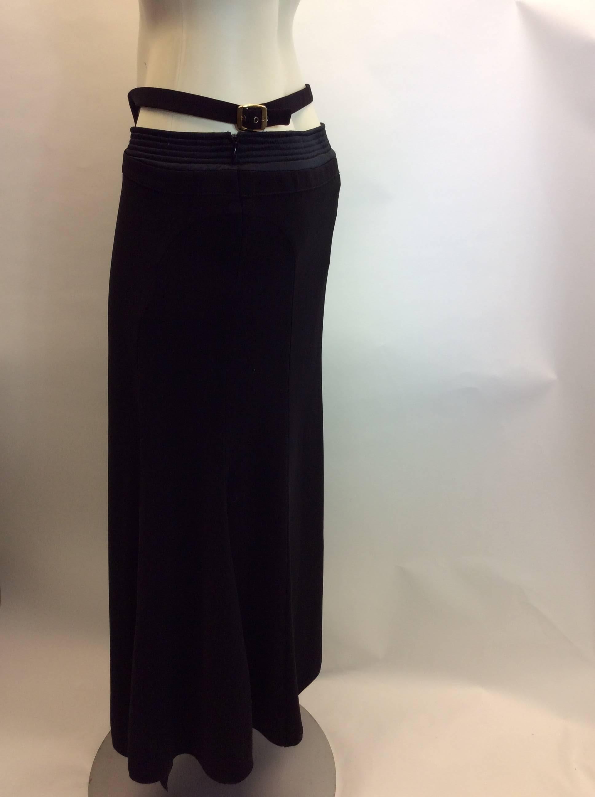 Women's Versace Maxi Belted Skirt For Sale
