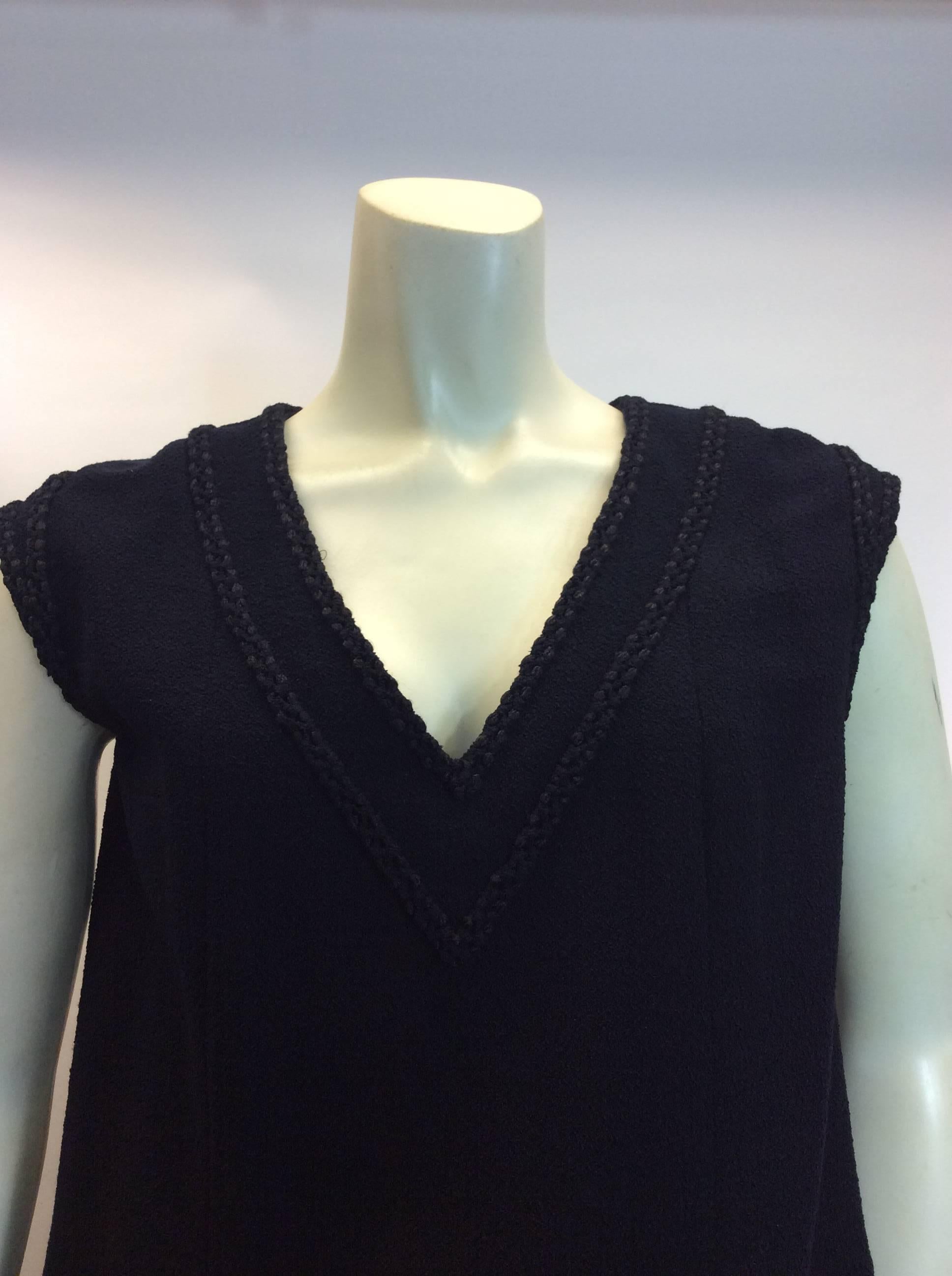Chanel NWT Wool Navy Dress With Jacket  For Sale 1