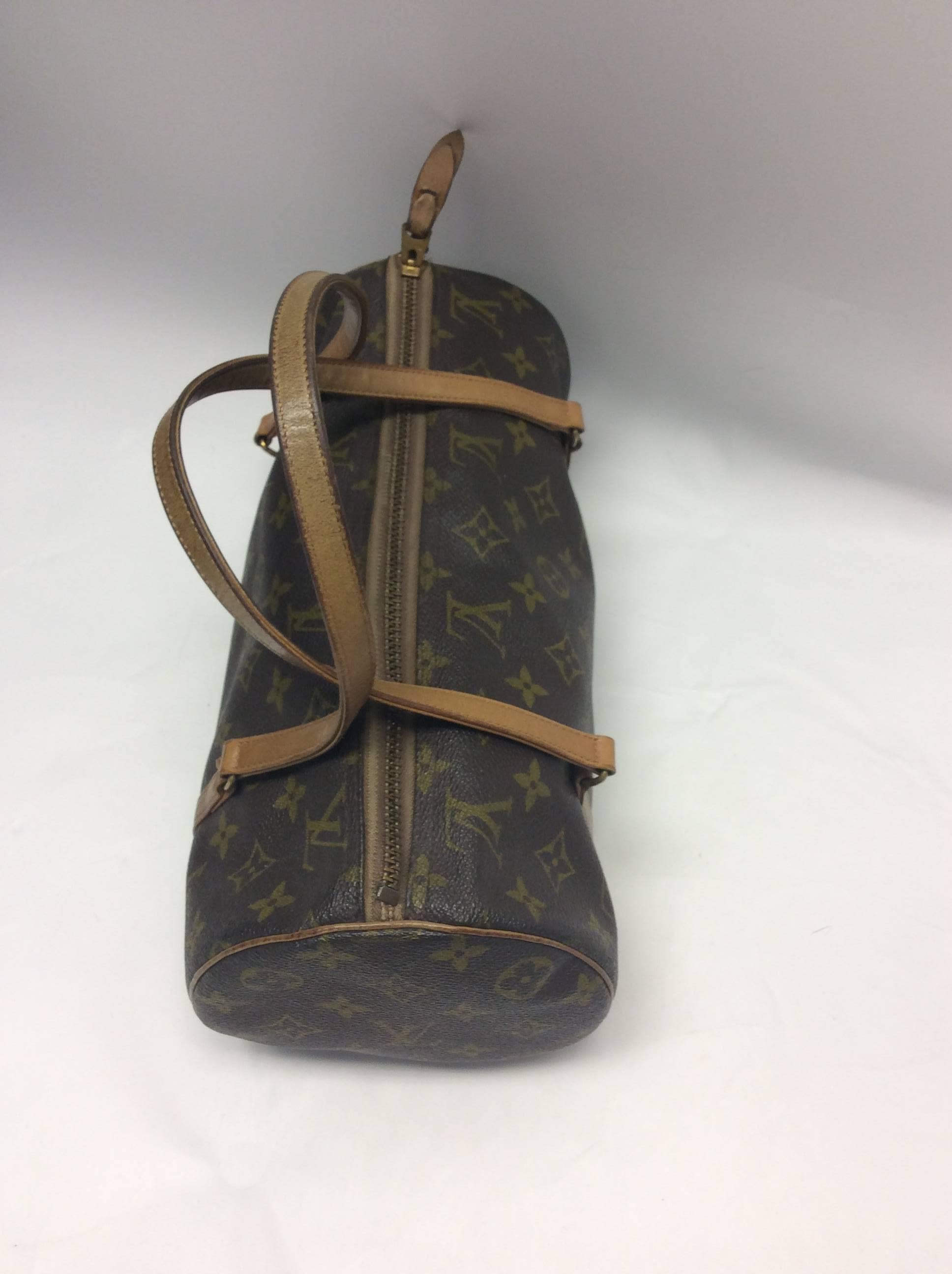 Black Louis Vuitton Papillon Monogram Shoulder Bag For Sale