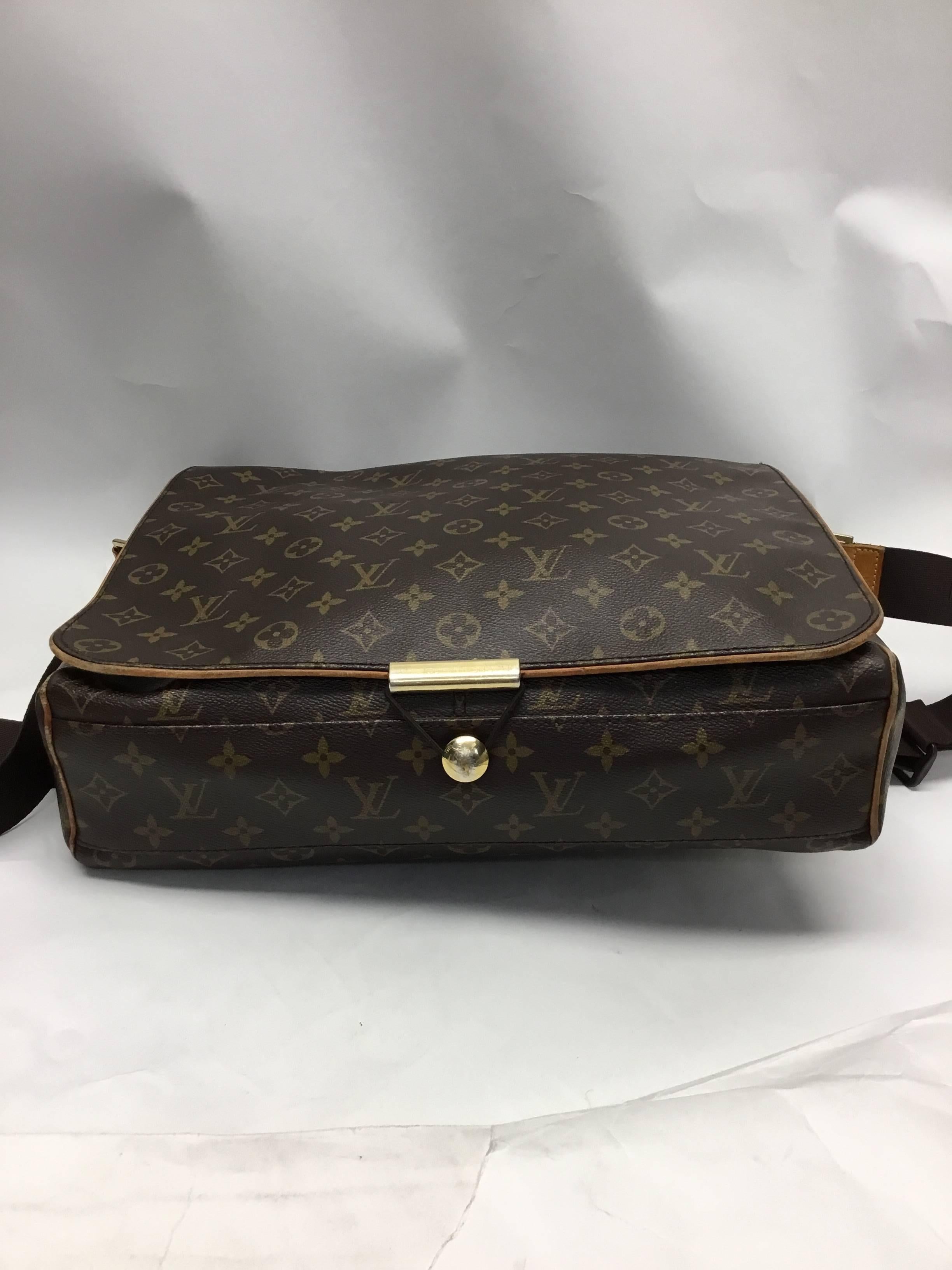 Black Louis Vuitton Monogram Canvas Abbesses Messenger Bag For Sale