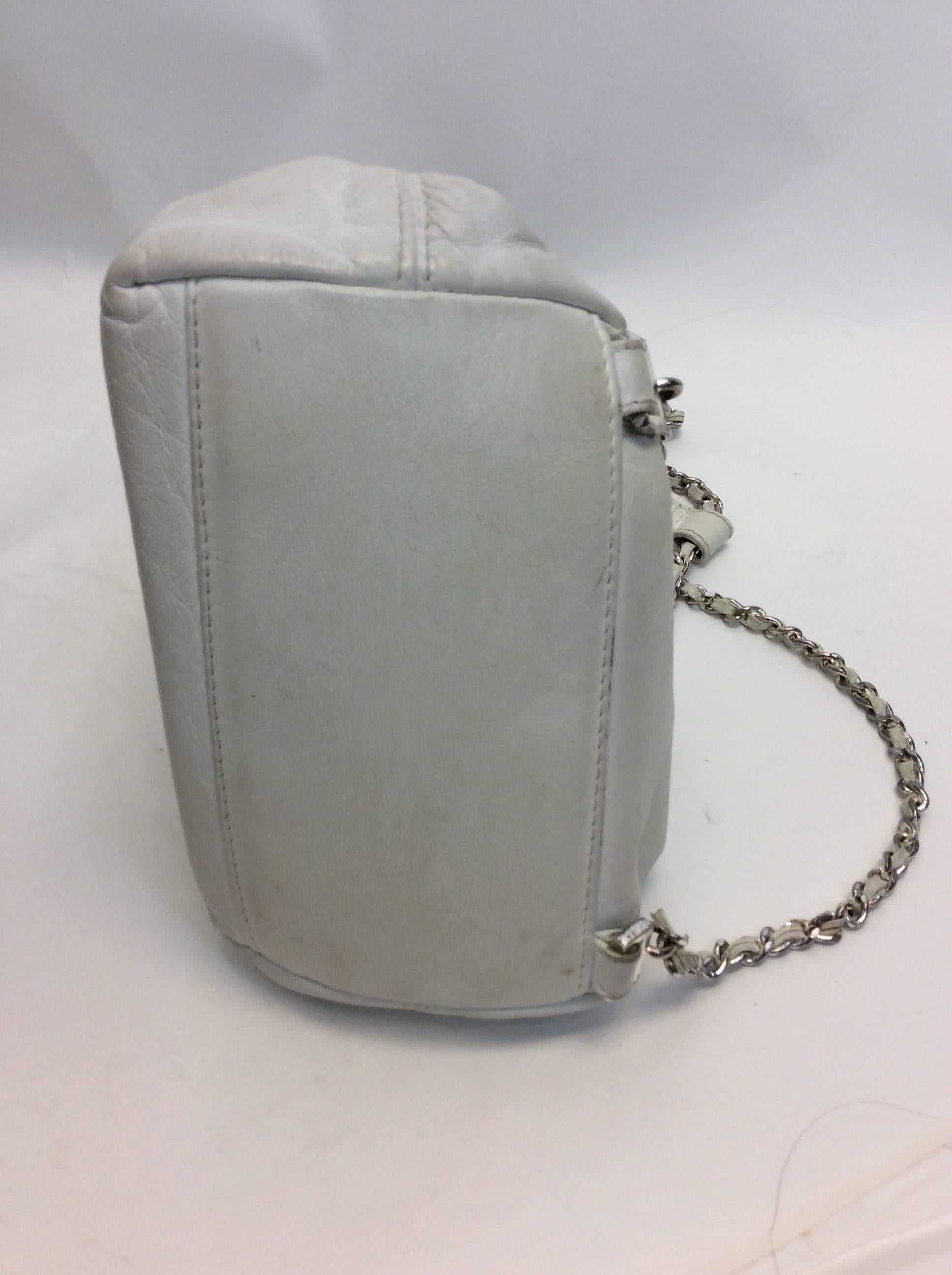 Gray Chanel White Small Vintage Backpack