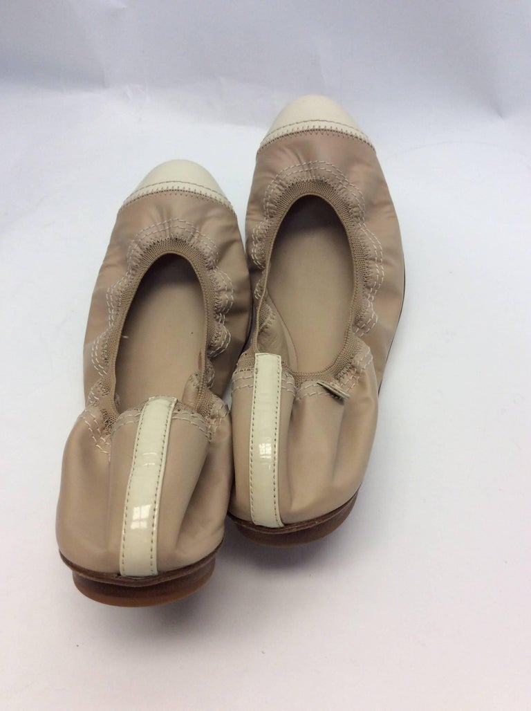 chanel brown ballet flats