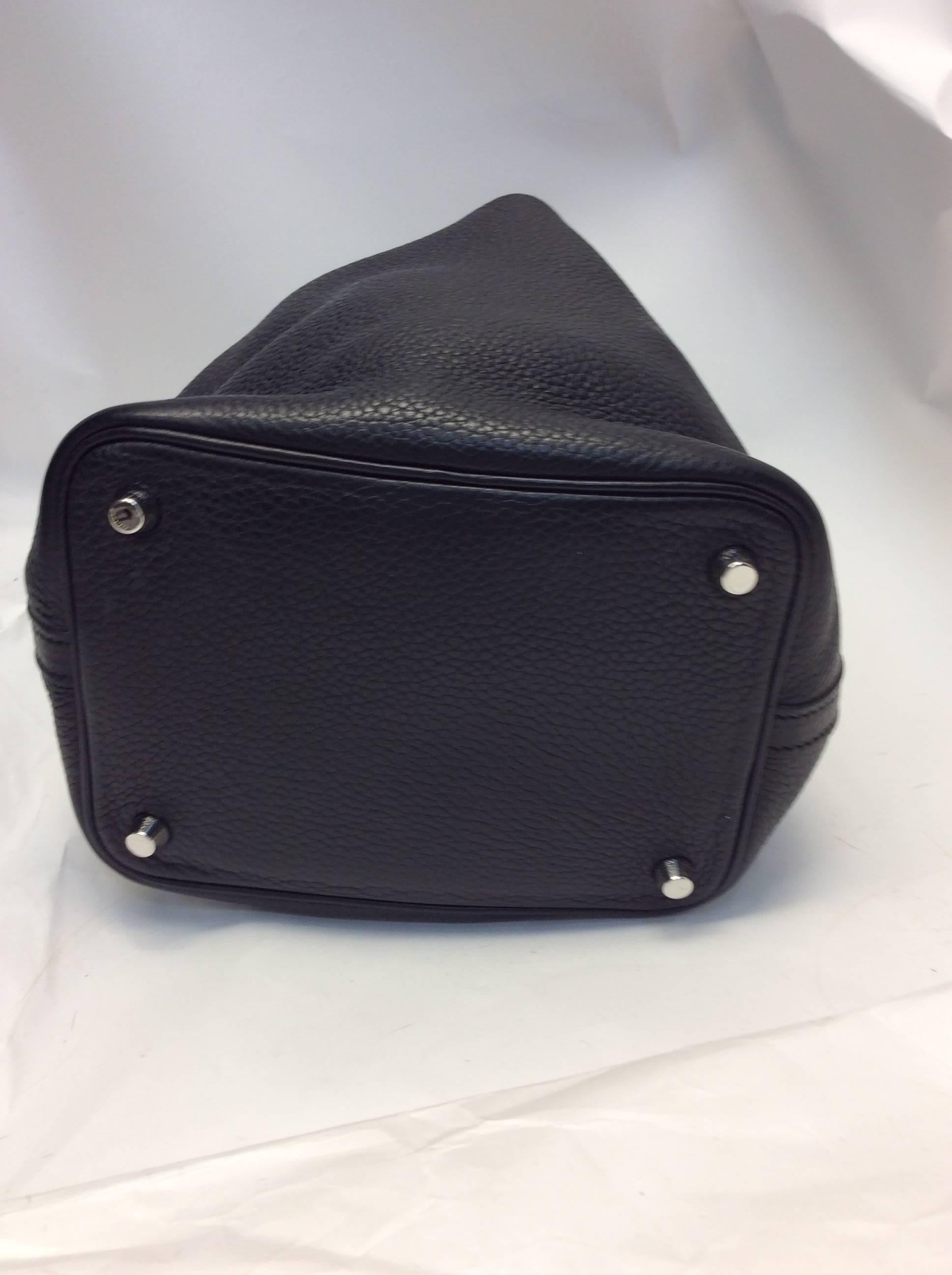 Hermes Picotin Black Leather Small Bag 2