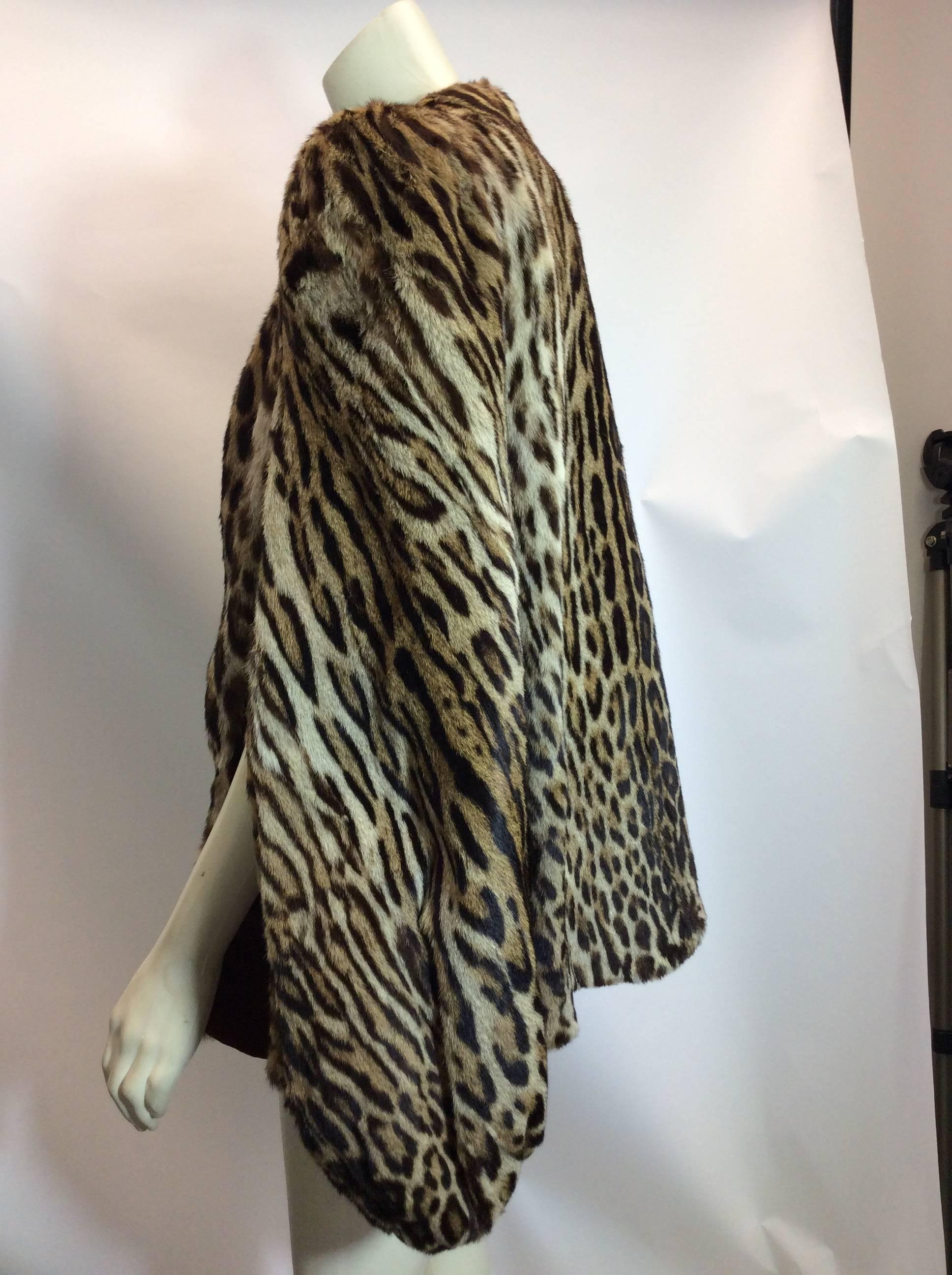 Women's Leopard Vintage Cheetah Cape