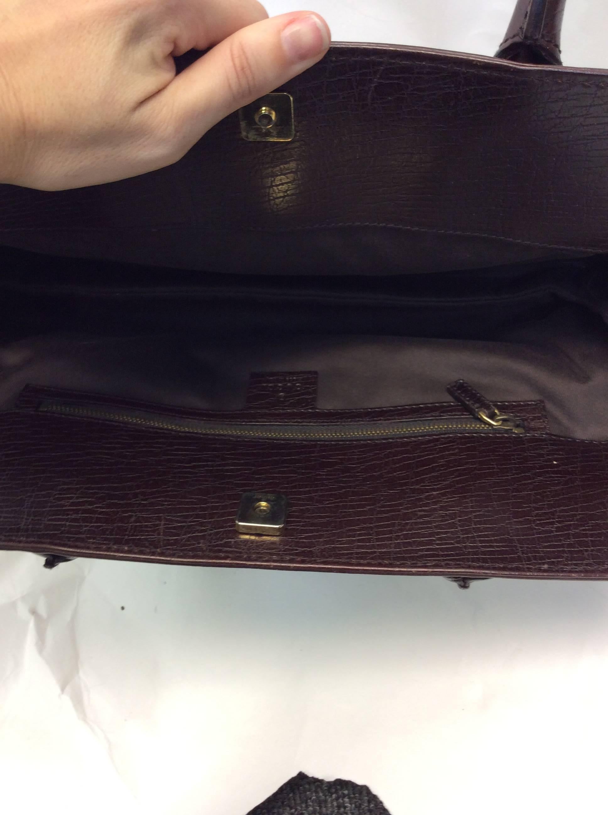 Gucci Logo Leather Horsebit Bag For Sale 1
