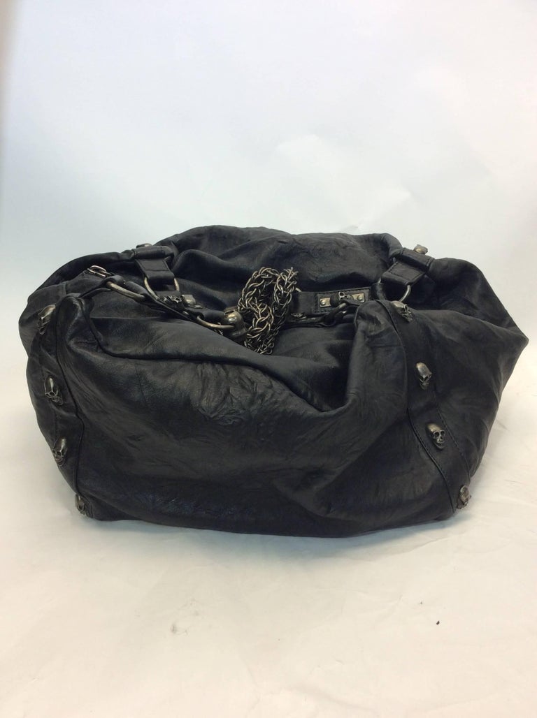 Thomas Wylde Leather Skull Hobo Bag For Sale at 1stDibs | thomas