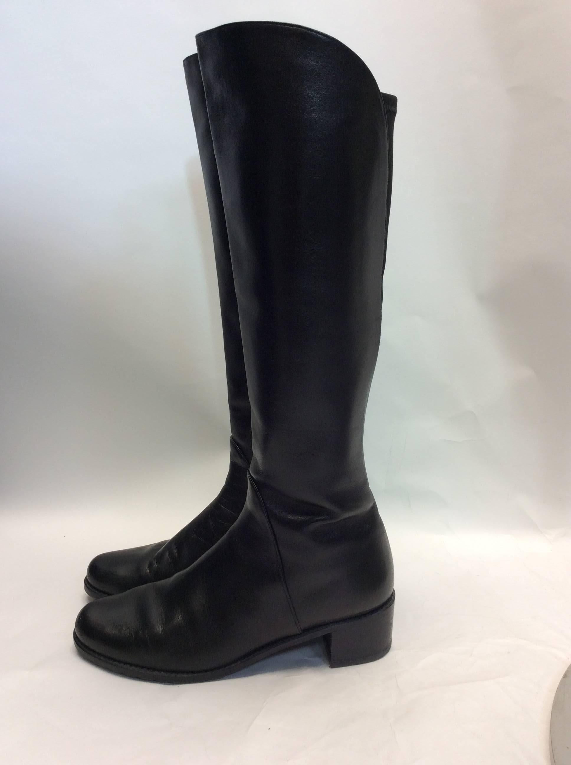 Black Stuart Weitzman Leather Boots
Size 7.5
$199
Hi-lo sides
