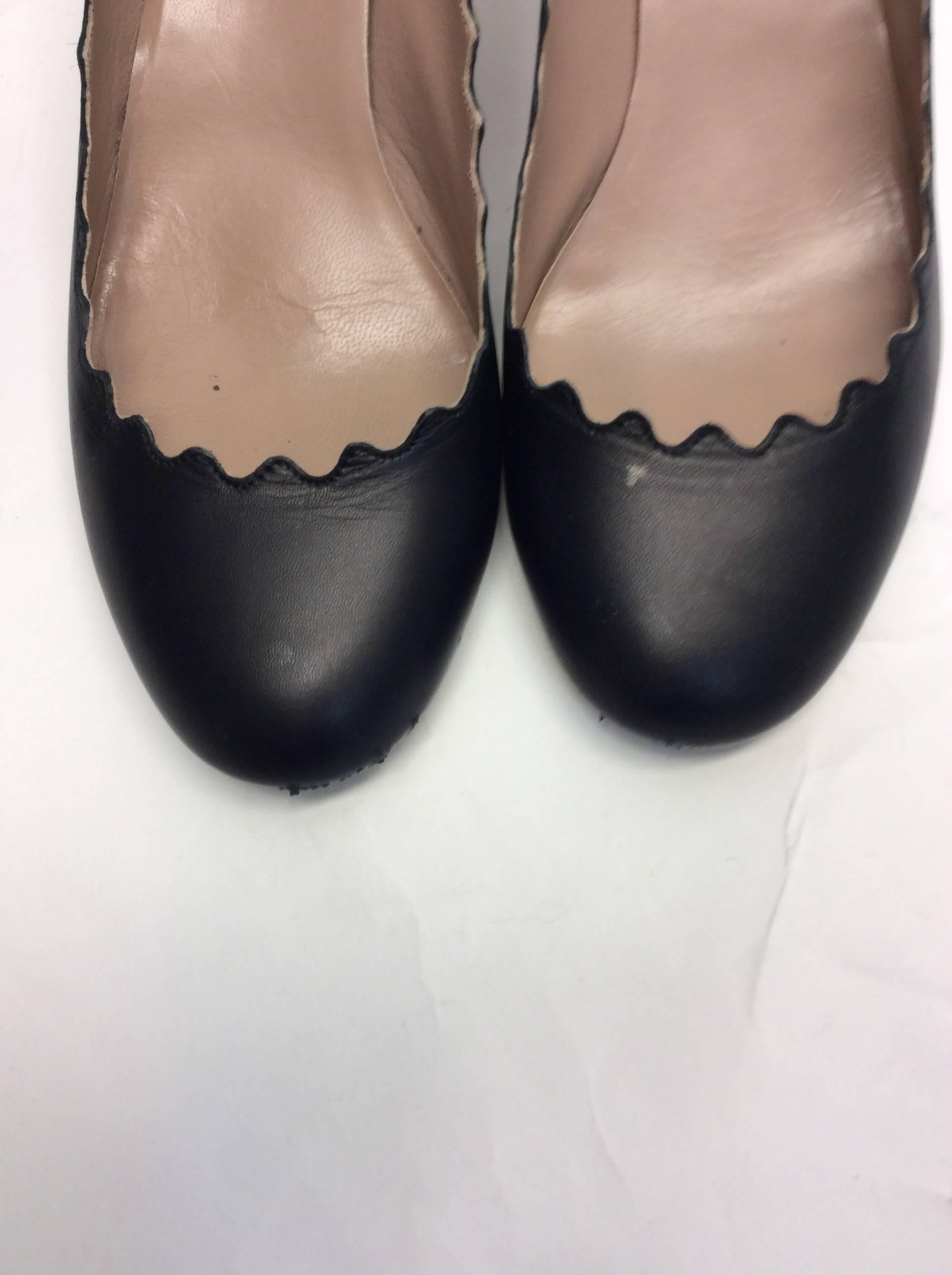 Chloe Black Scalloped Heels
Size 37
$250
Made in Italy
2 inch heel
