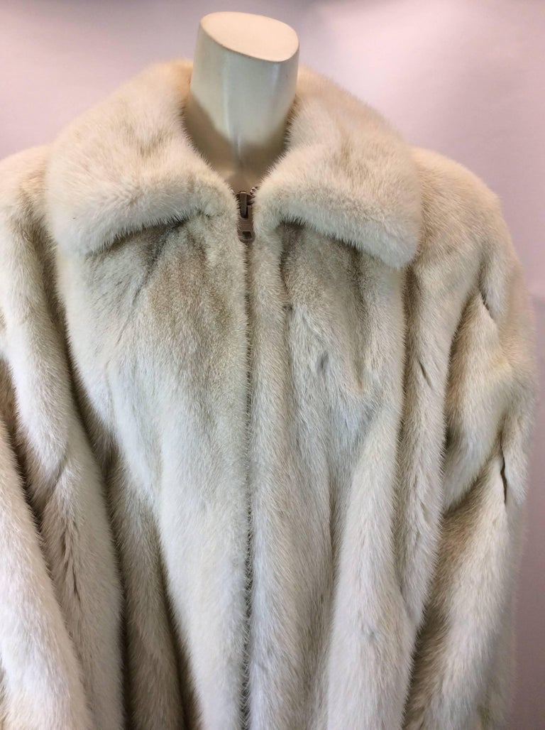 white mink jackets