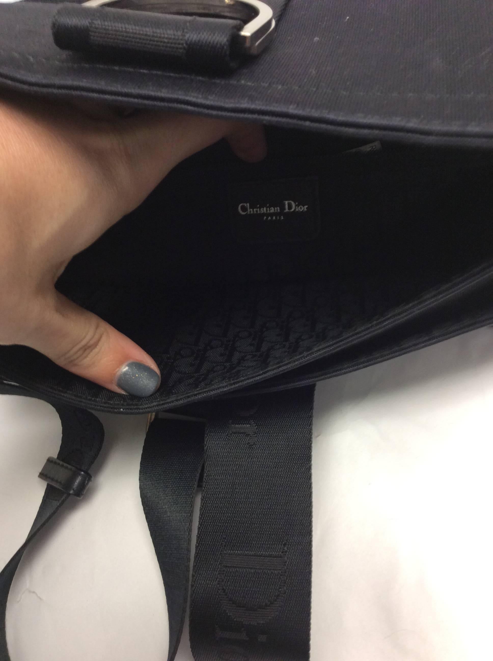 Christian Dior Black Satin Small Purse For Sale 3