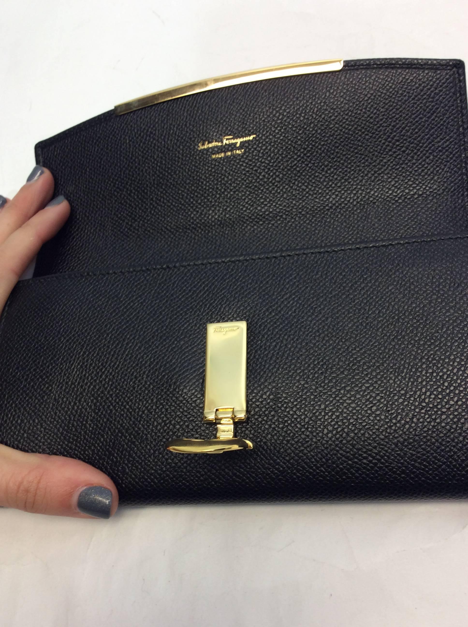 Salvatore Ferragamo Black Wallet For Sale 1