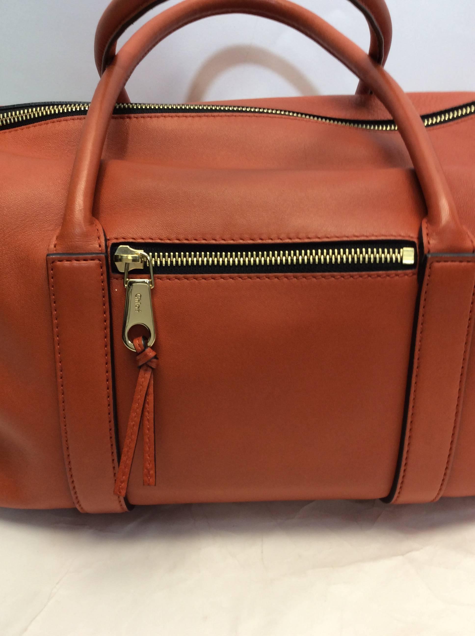 Women's Chloe Orange Leather Speedy For Sale