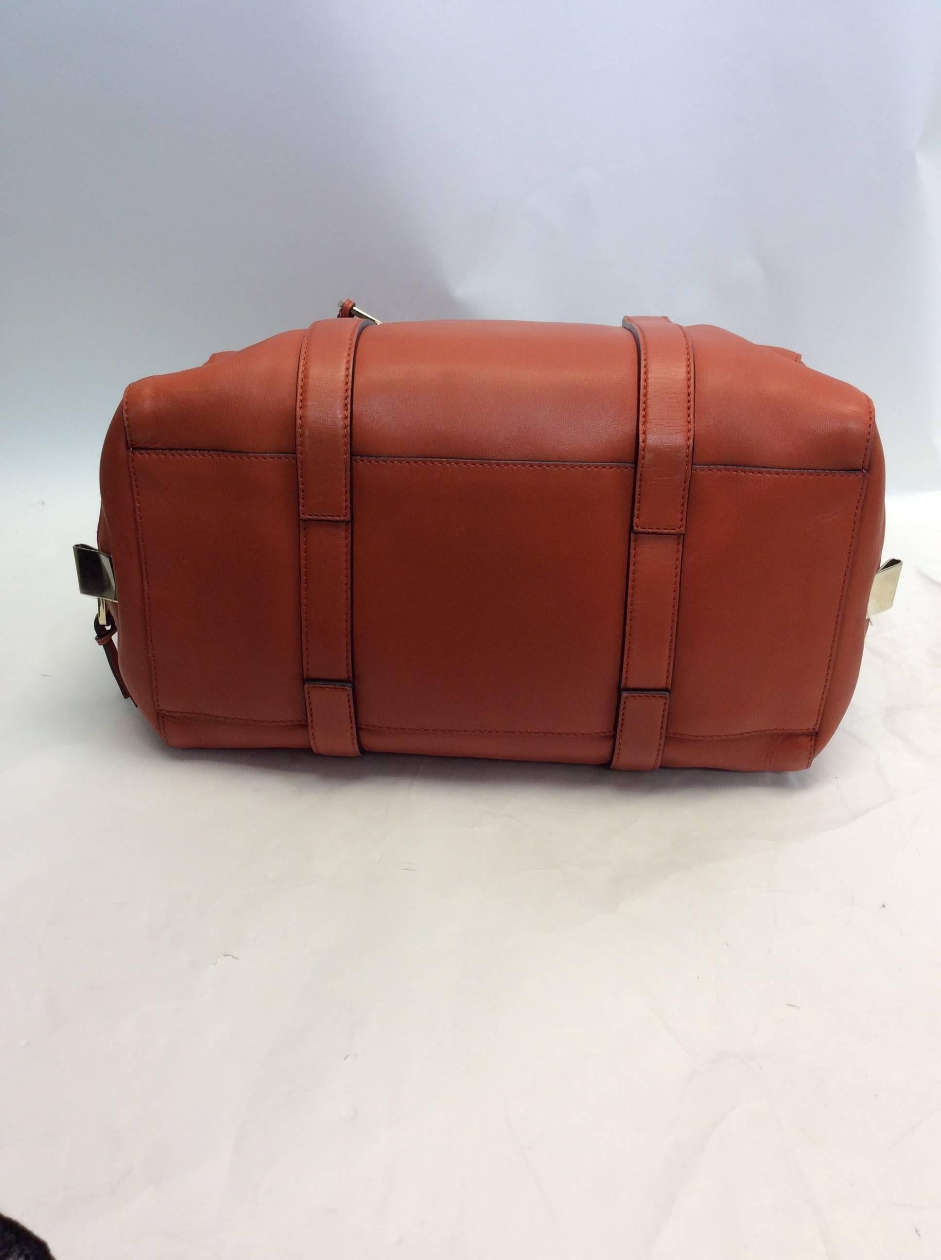 Chloe Orange Leather Speedy For Sale 1